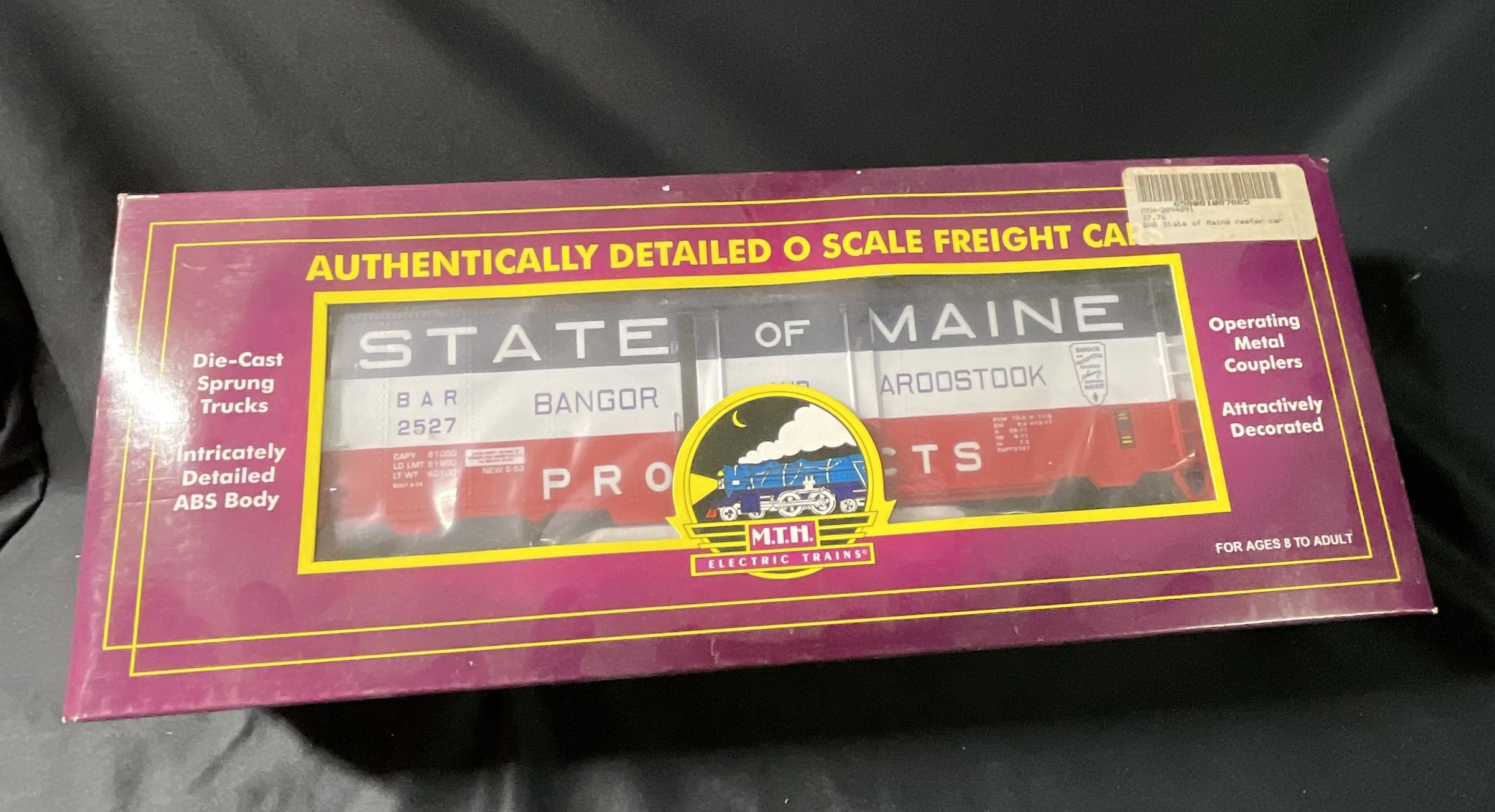 M.T.H. Electric Trains O Scale Bangor and Aroostook State of Maine Reefer Car 20-94091