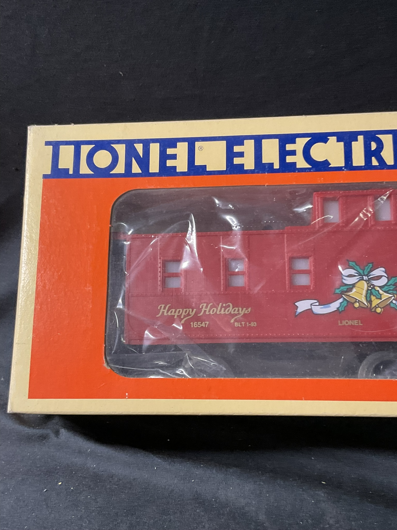 Lionel O-Gauge 6-16547 Christmas Square-Window Caboose in Original Box