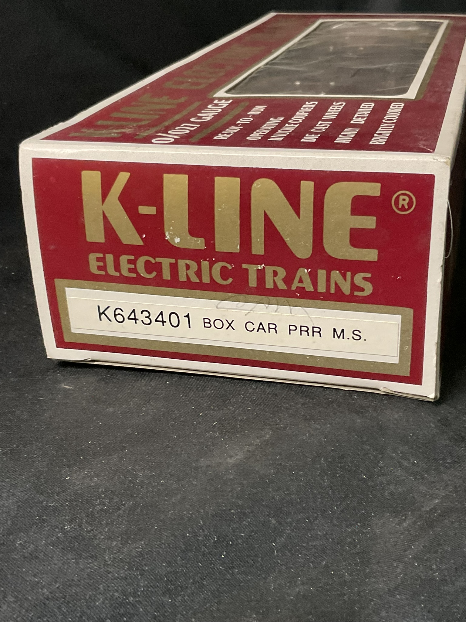 K-Line O/O27 Gauge Pennsylvania Railroad Merchandise Service Boxcar K643401 in Original Box