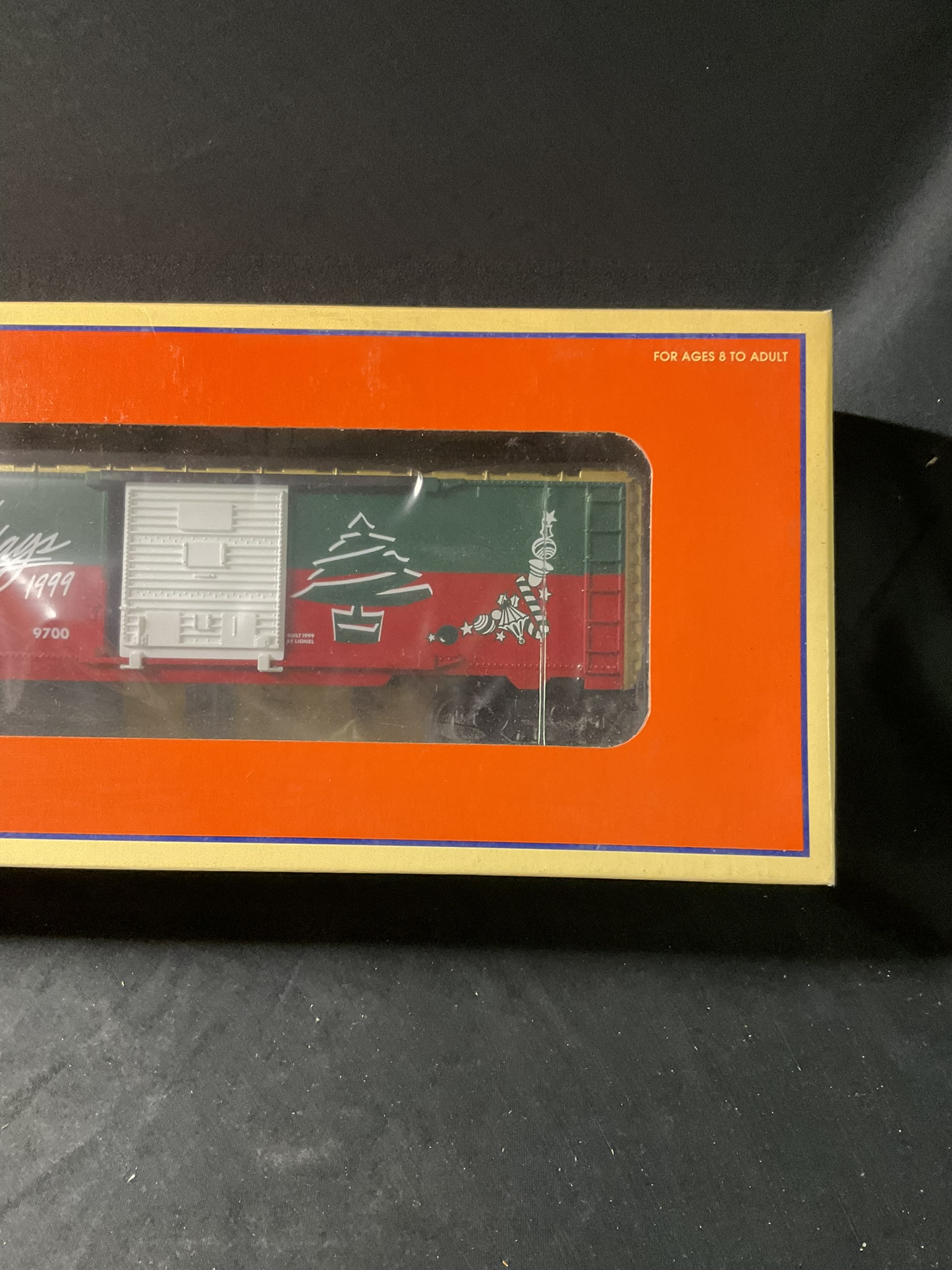 Lionel O Gauge 6-26243 Happy Holidays 1999 9700 Series Boxcar in Original Box