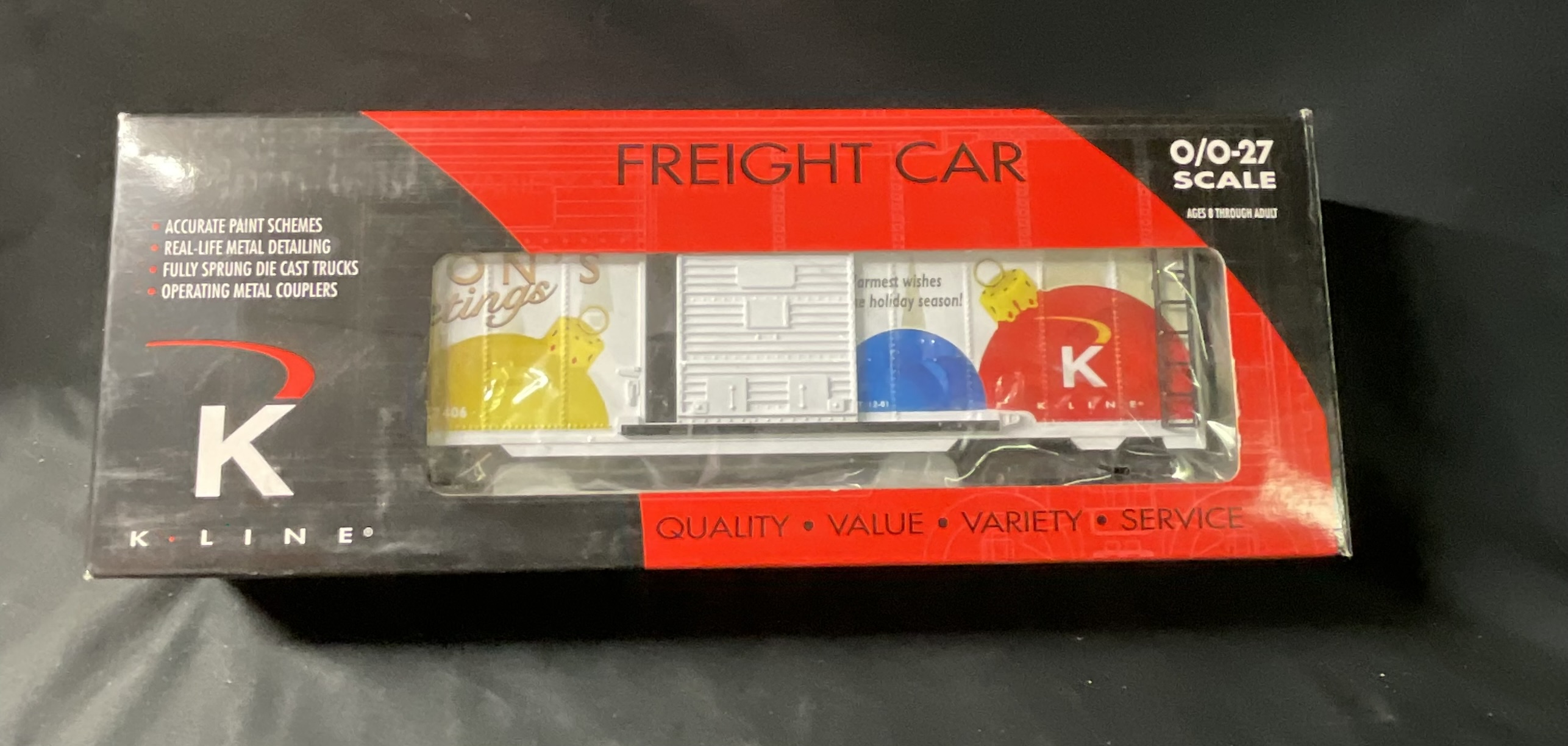 K-Line 2001 O Gauge Christmas Boxcar K641-7406