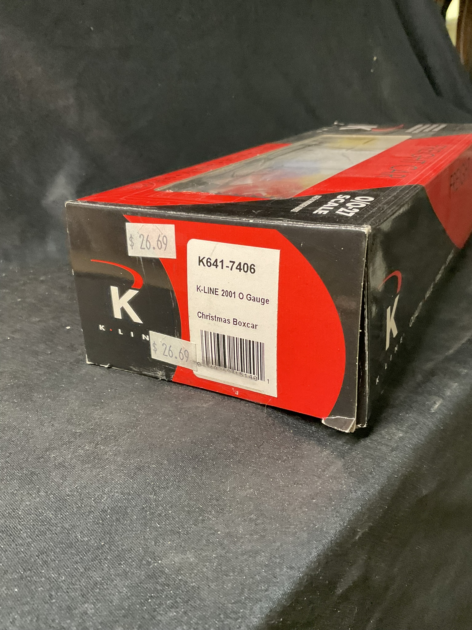 K-Line 2001 O Gauge Christmas Boxcar K641-7406