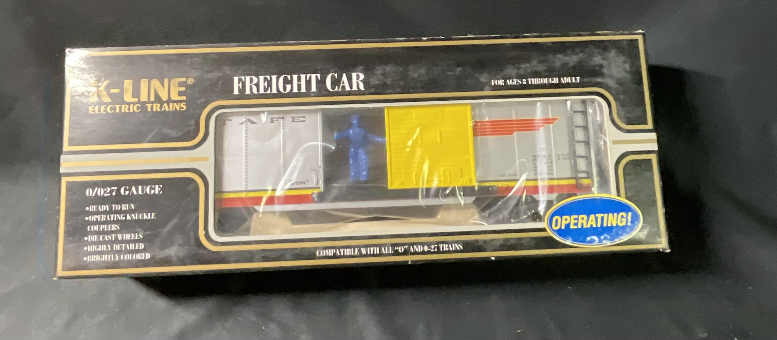 K-Line Electric Trains K701-1051 ATSF Santa Fe O Gauge Operating Boxcar