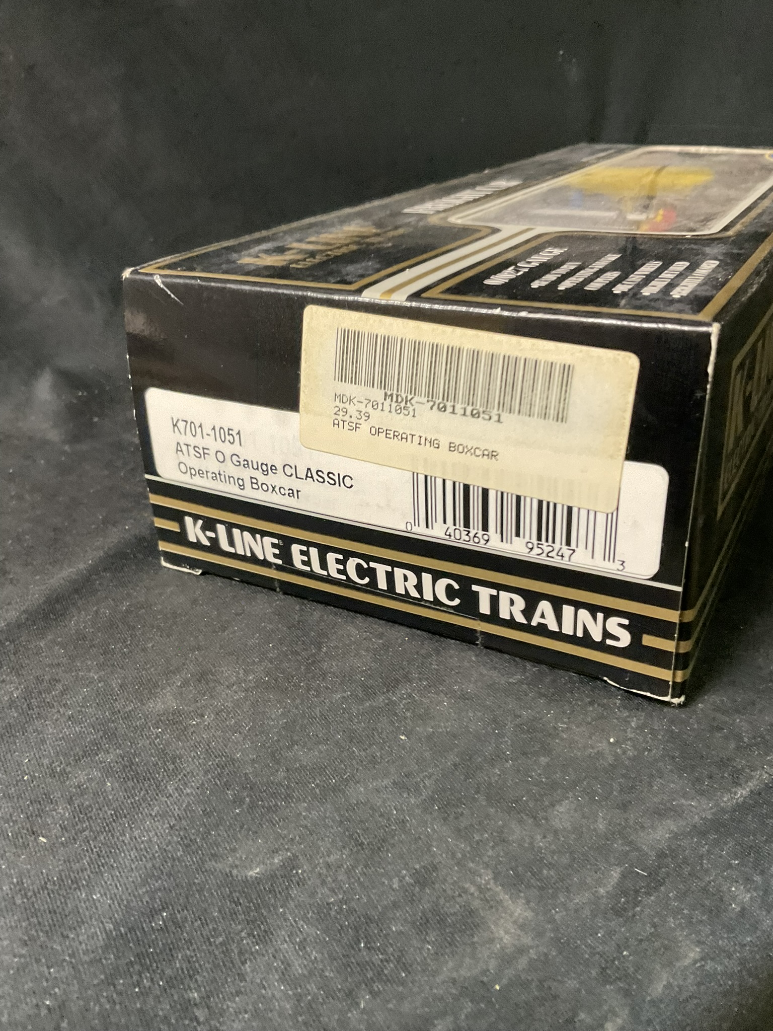 K-Line Electric Trains K701-1051 ATSF Santa Fe O Gauge Operating Boxcar