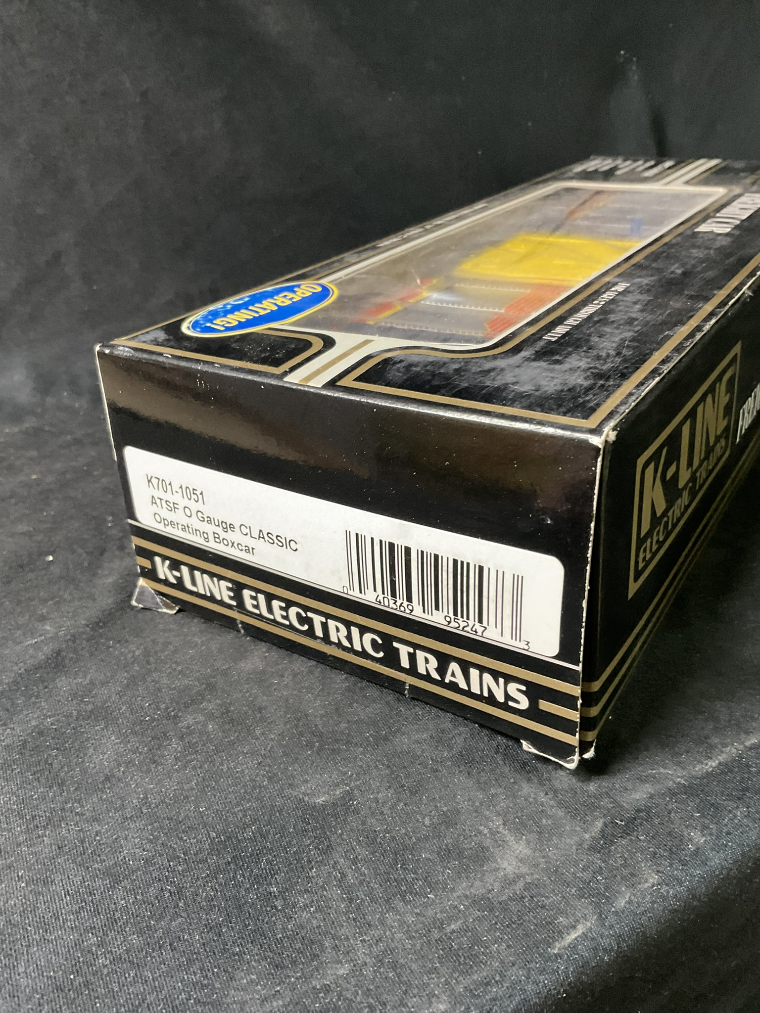 K-Line Electric Trains K701-1051 ATSF Santa Fe O Gauge Operating Boxcar