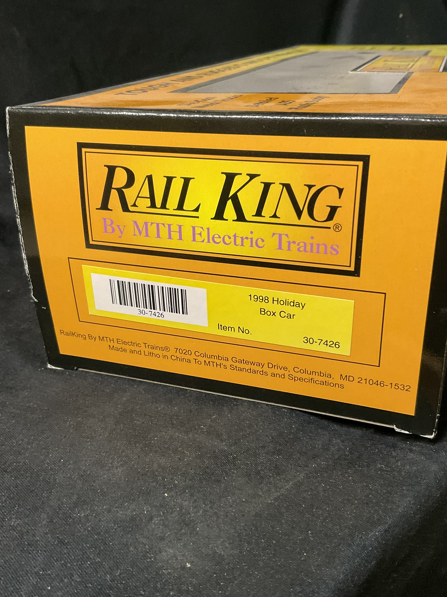 Rail King by MTH Electric Trains 1998 Holiday Boxcar No. 30-7426 in Original Box