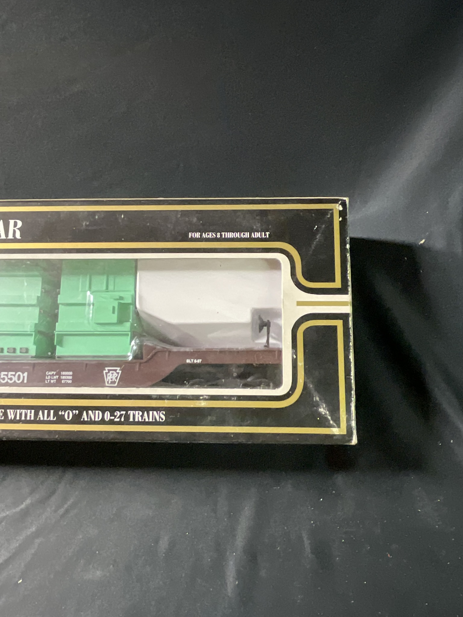K-Line O-Gauge Pennsylvania Railroad Depressed Center Flat Car with Transformer Loads K-665501