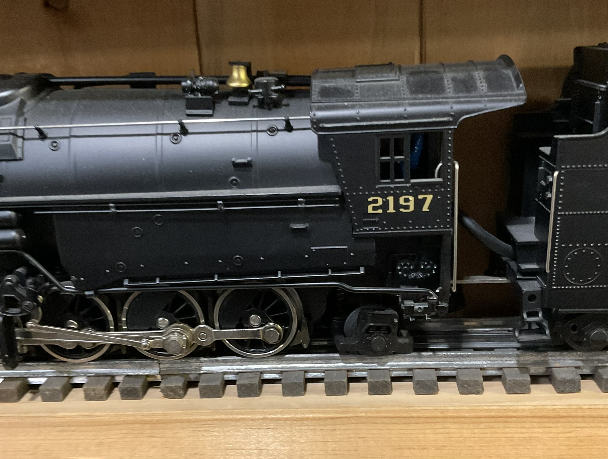 O-Gauge Norfolk and Western 2-8-8-2 Y6b Articulated Steam Locomotive and Tender Number 2197
