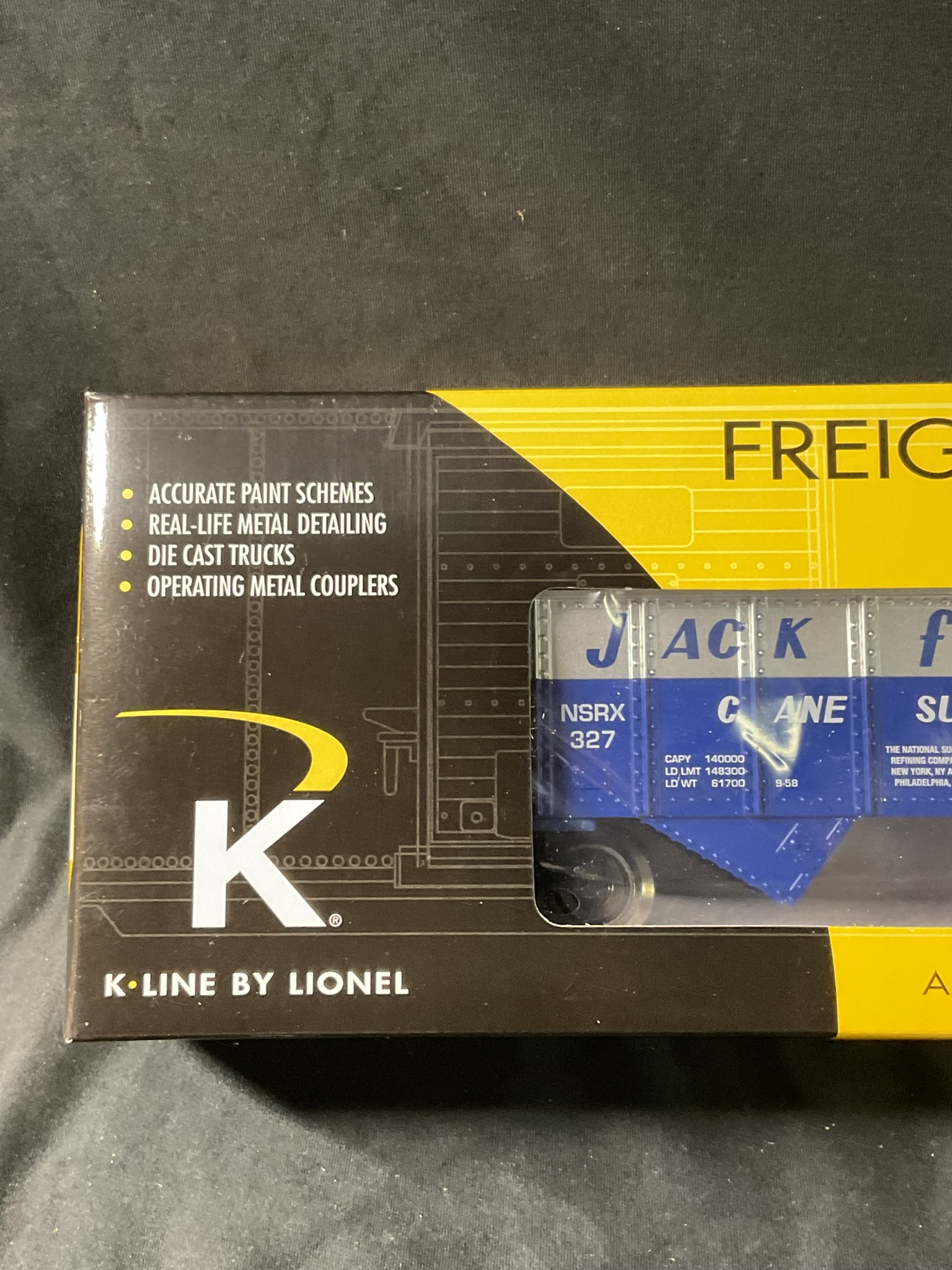 K-Line by Lionel 6-21607 Jack Frost Open Top Ribbed Hopper with Snow Load