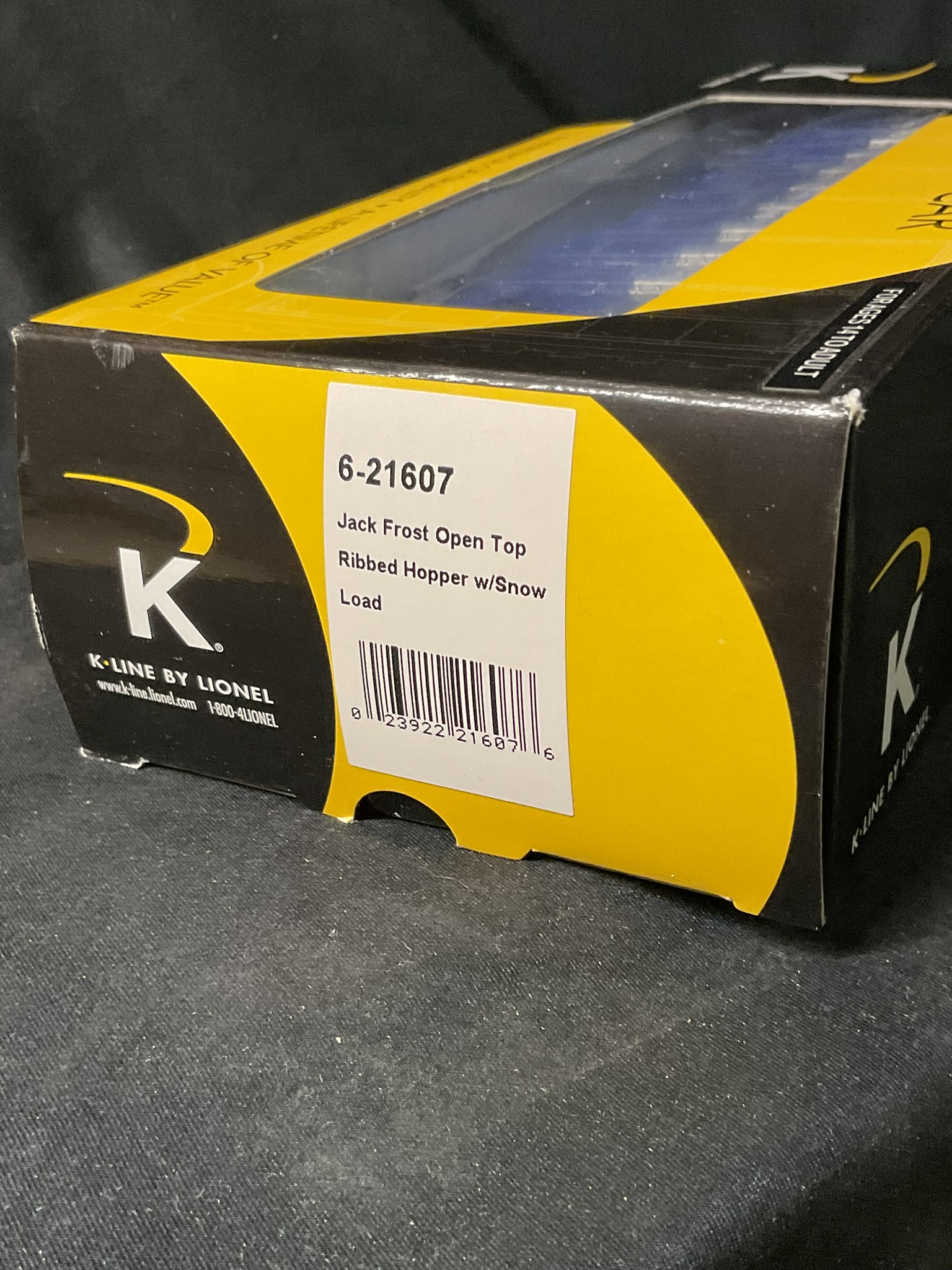 K-Line by Lionel 6-21607 Jack Frost Open Top Ribbed Hopper with Snow Load