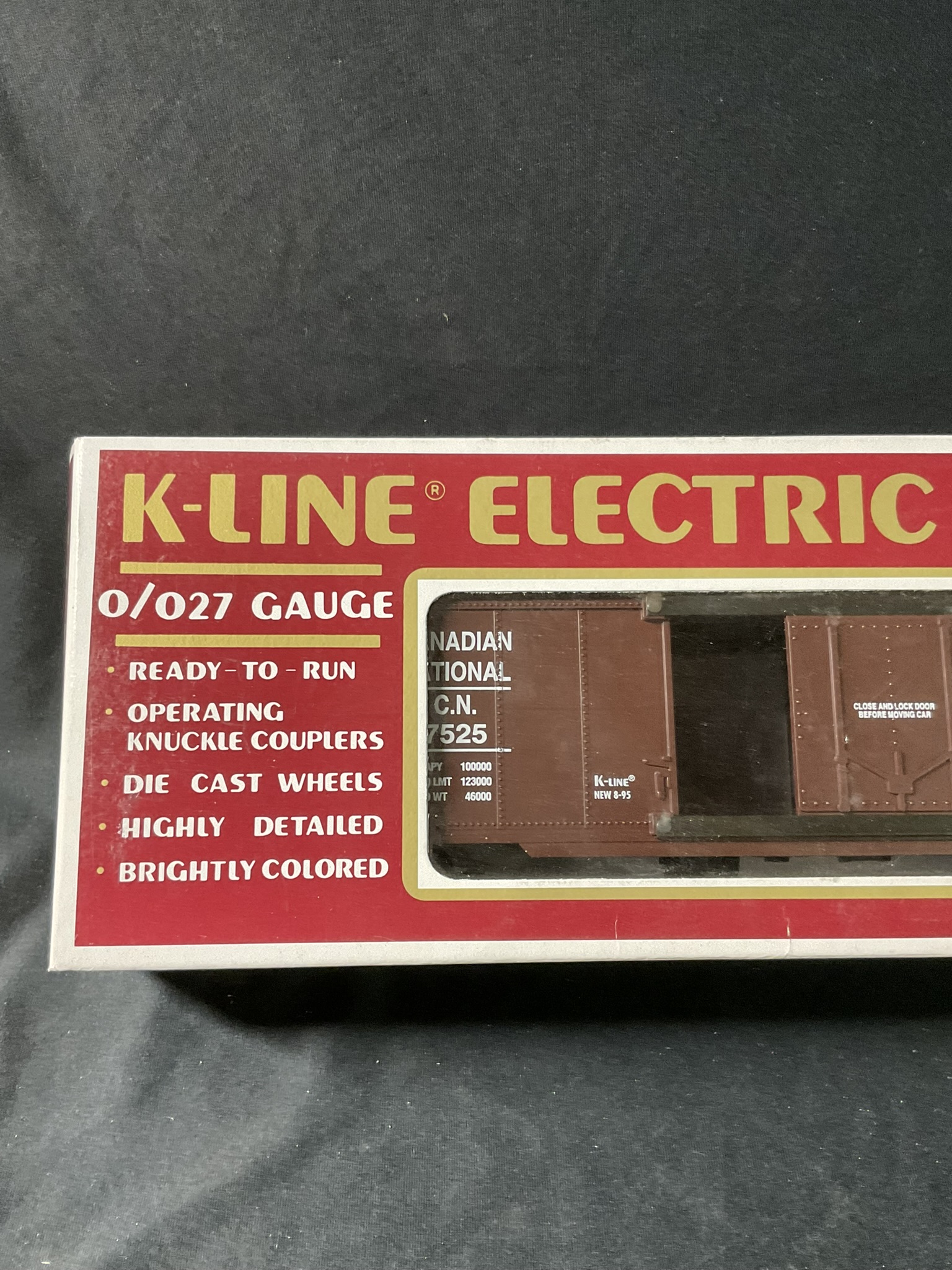 K-Line O/O27 Gauge Canadian National Classic Reefer Model K7525