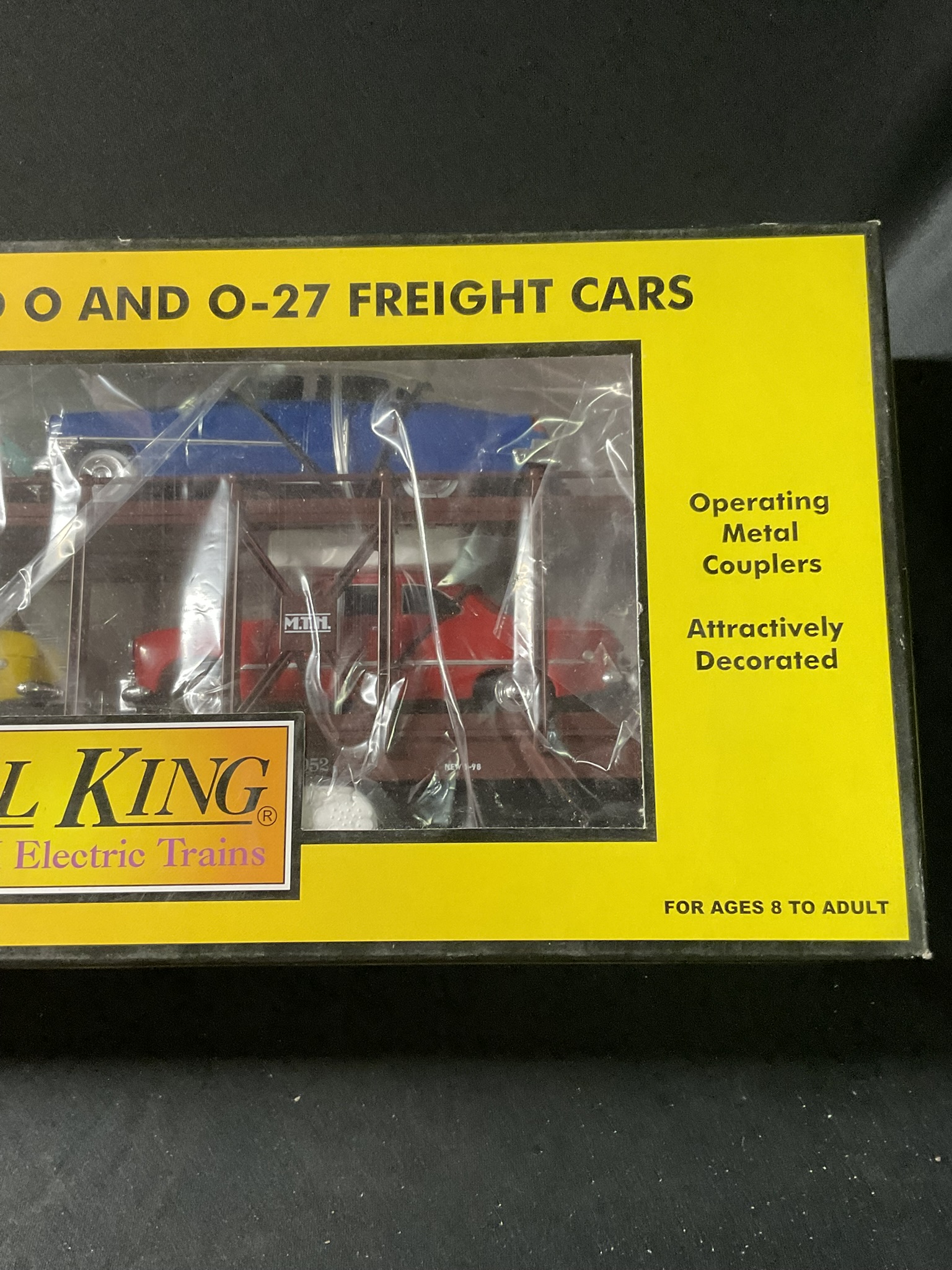 RailKing by MTH Electric Trains Auto Carrier with Ertl Automobiles 30-7628