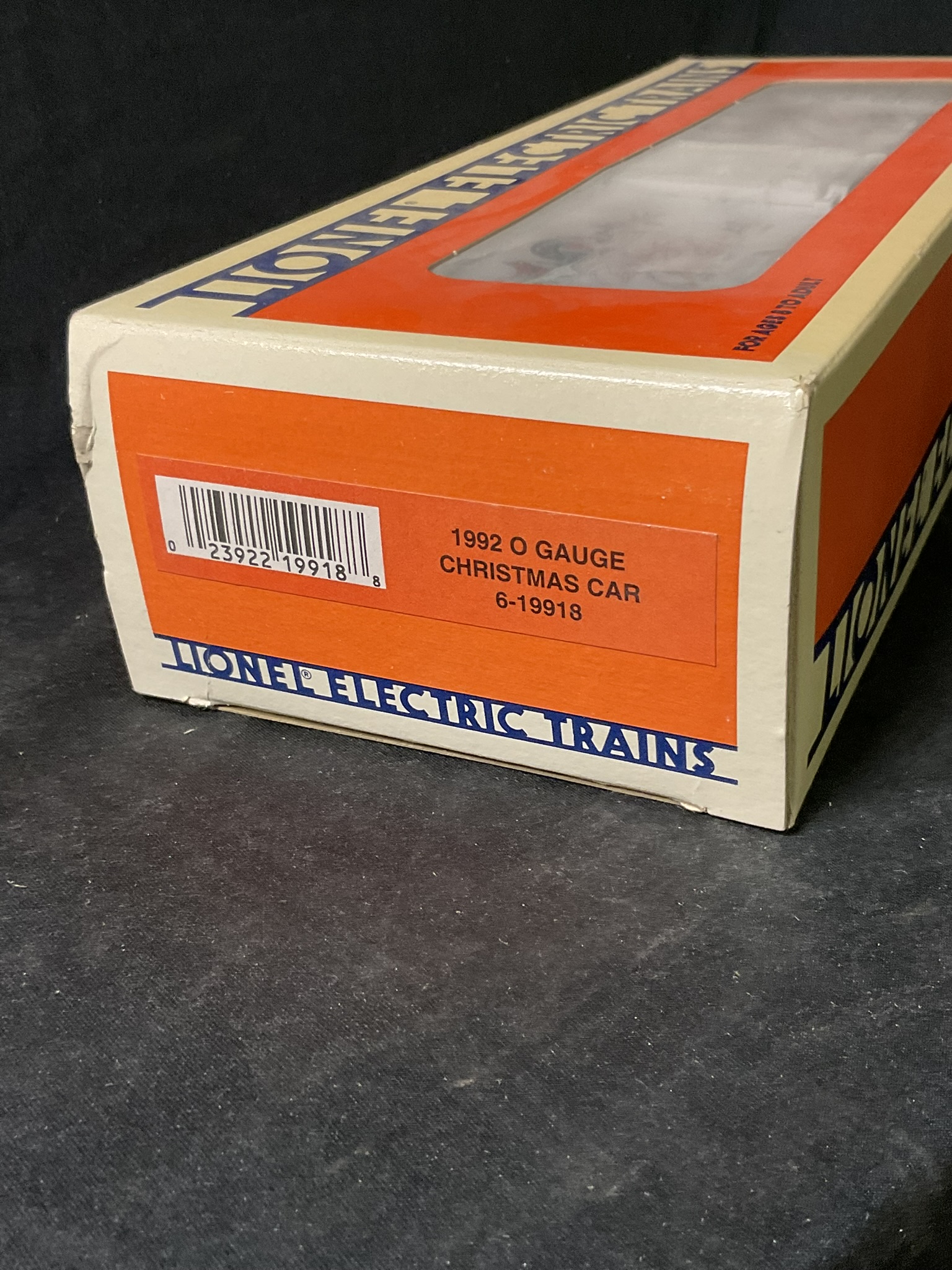 Lionel O Gauge 1992 Christmas Boxcar 6-19918 in Original Box