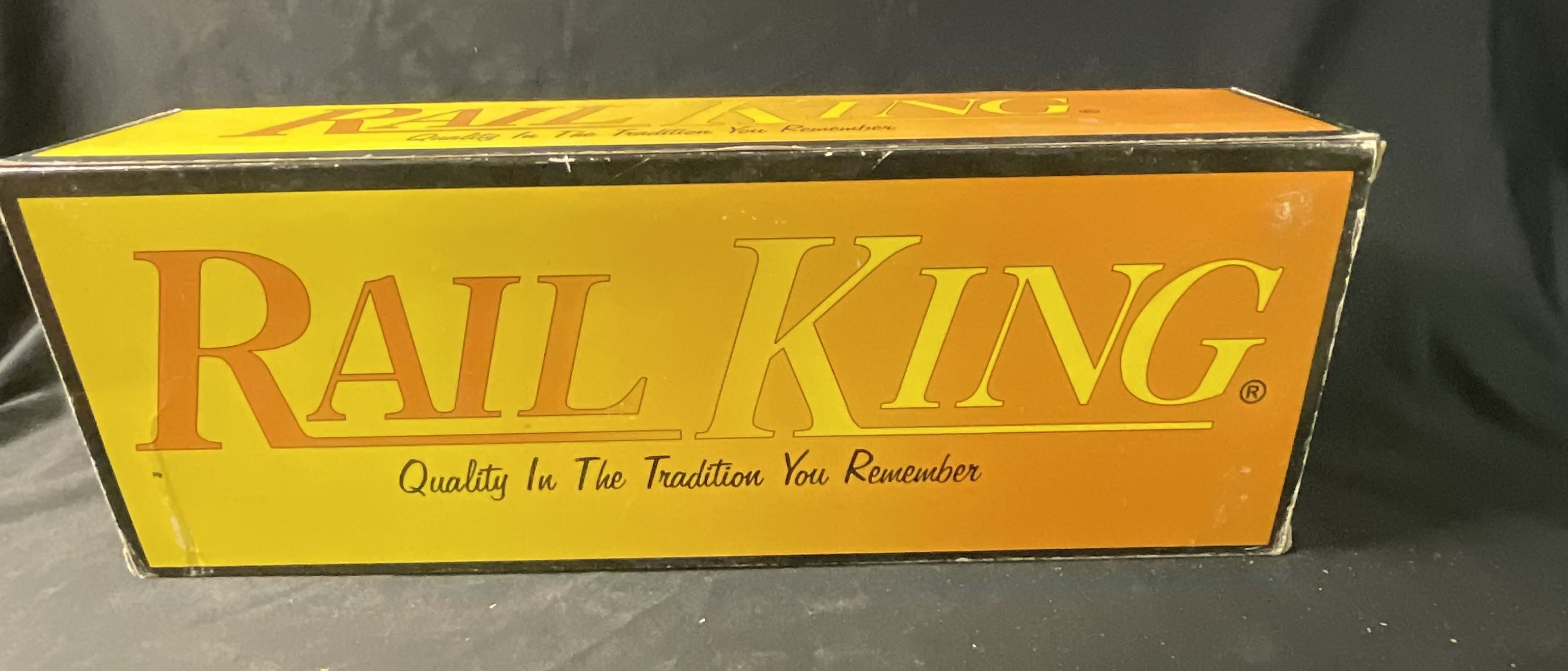 A Pair of RailKing by MTH Electric Trains O Gauge Conrail Crane Tender Cars