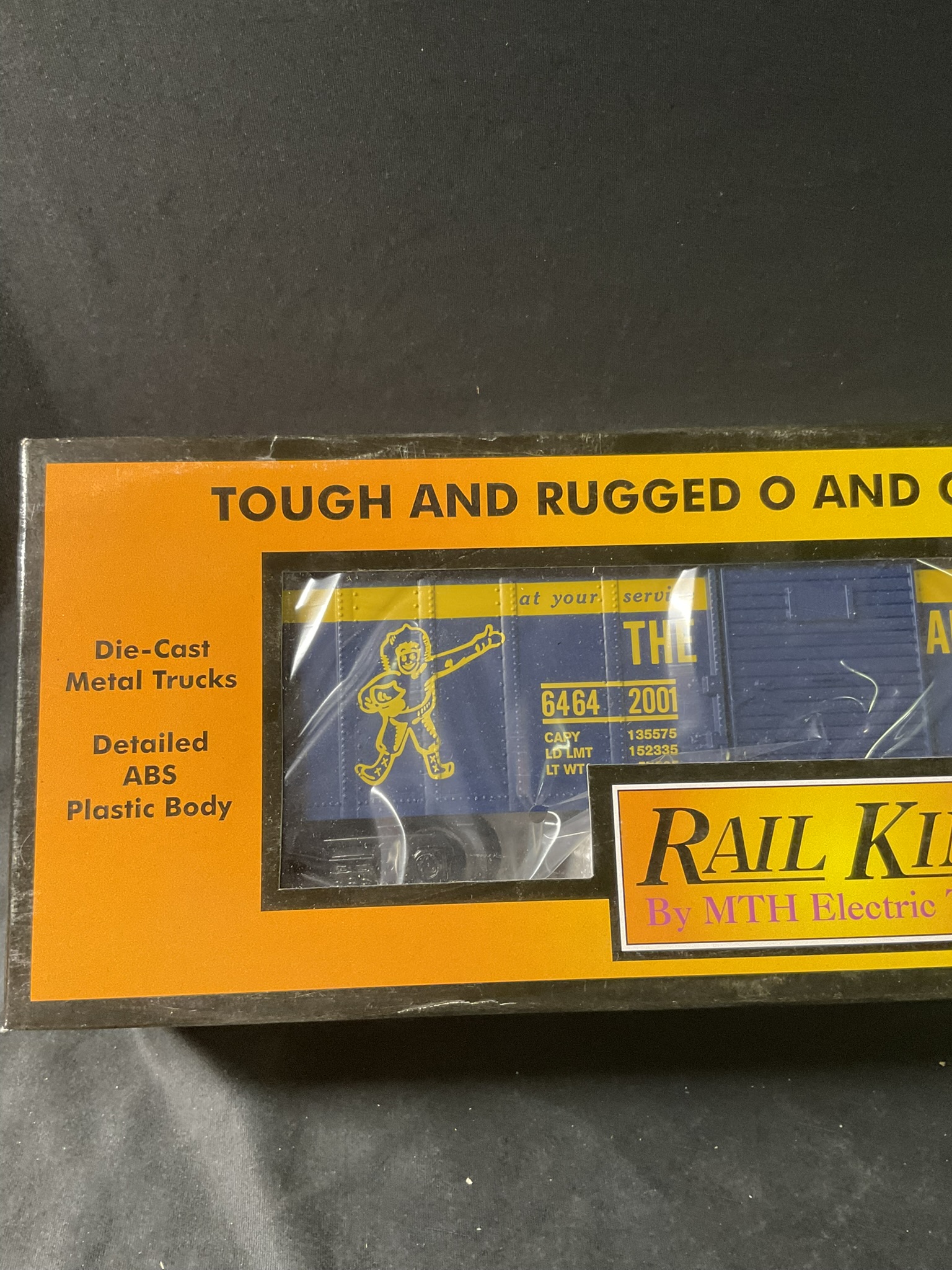 RailKing by MTH Electric Trains O Gauge Alaska Railroad Box Car 30-7474