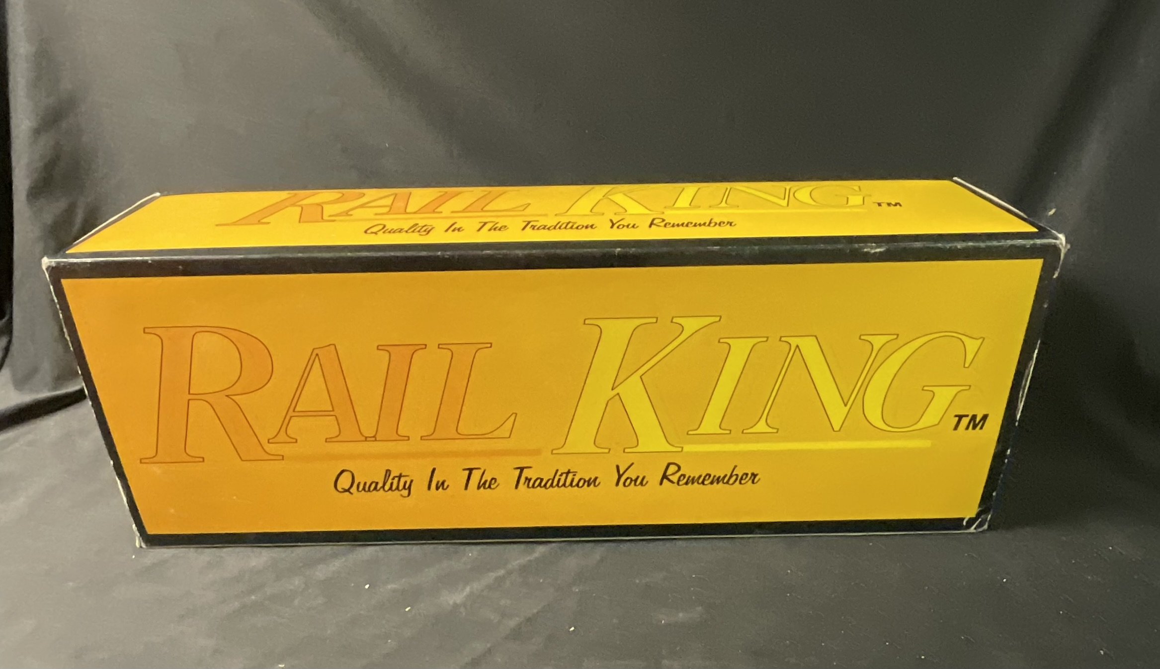 M.T.H. RailKing O-Gauge Semi-Scale Flat Car with a Pair of Ertl 1952 Cadillacs Item RK-7607L