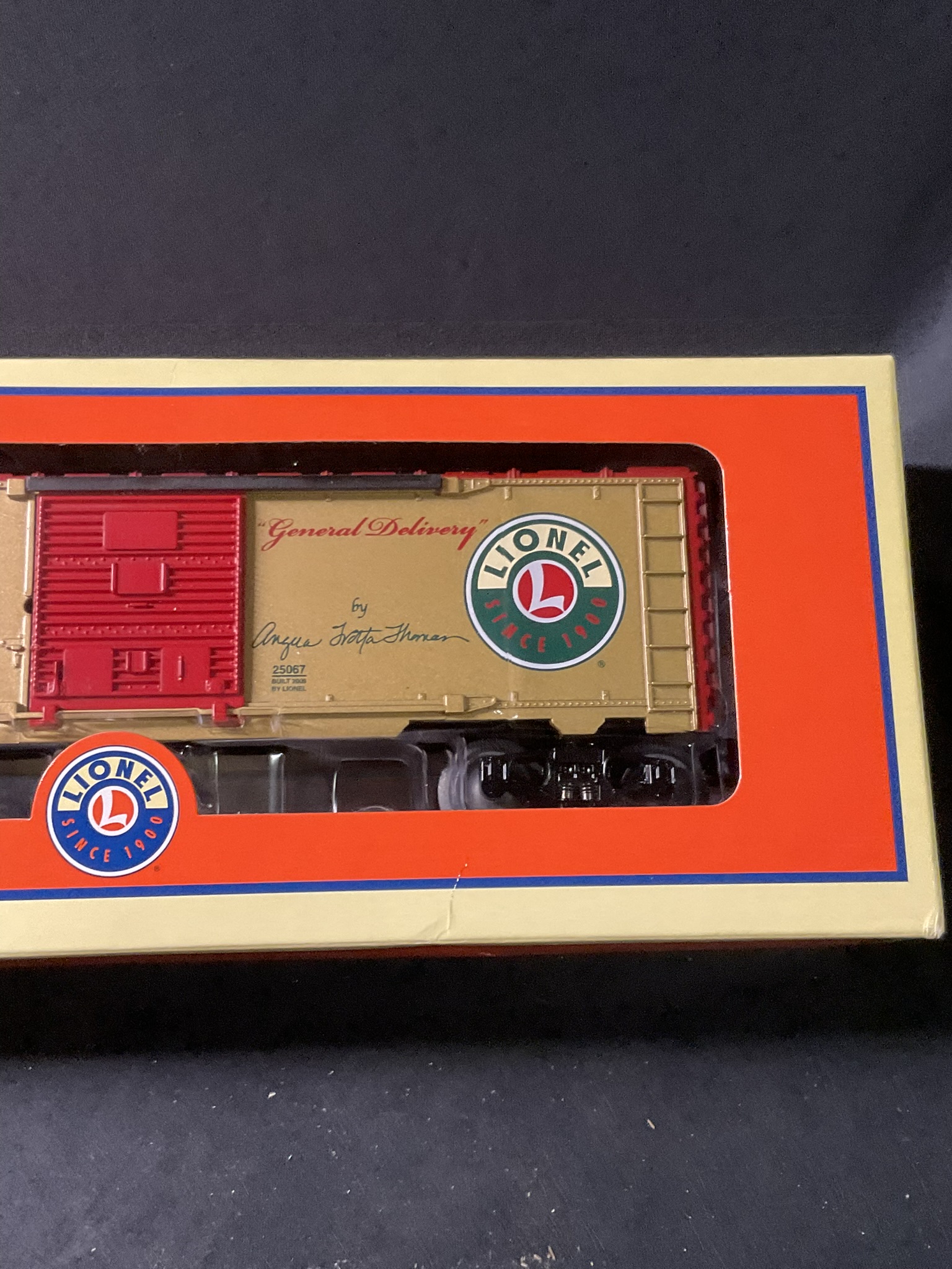 Lionel 6-25067 Angela Trotta Thomas General Delivery Boxcar