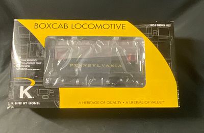 K-Line by Lionel Pennsylvania Boxcab Electric Locomotive 6-21267 in Original Box. This O-gauge 