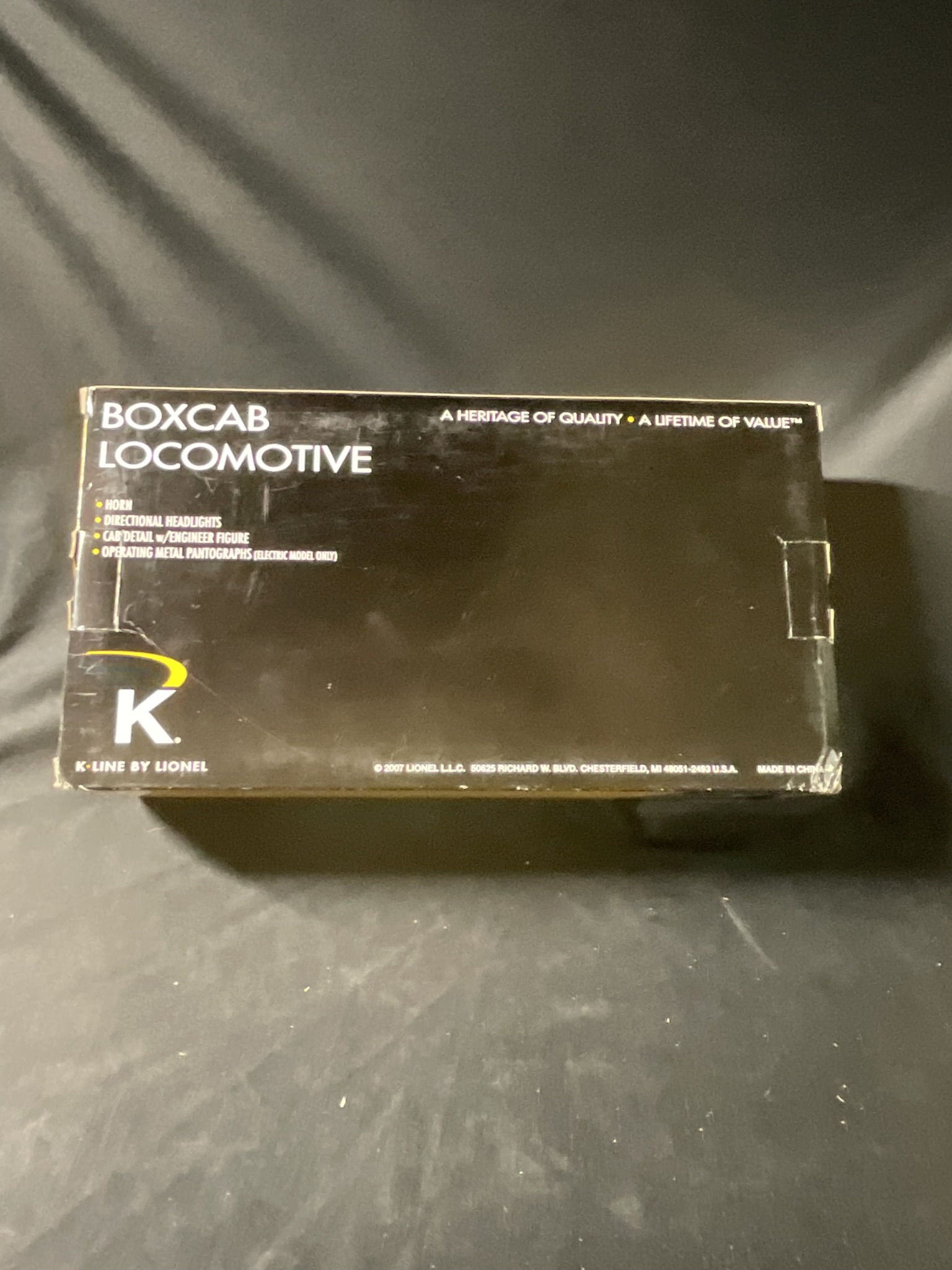 K-Line by Lionel Pennsylvania Boxcab Electric Locomotive 6-21267 in Original Box