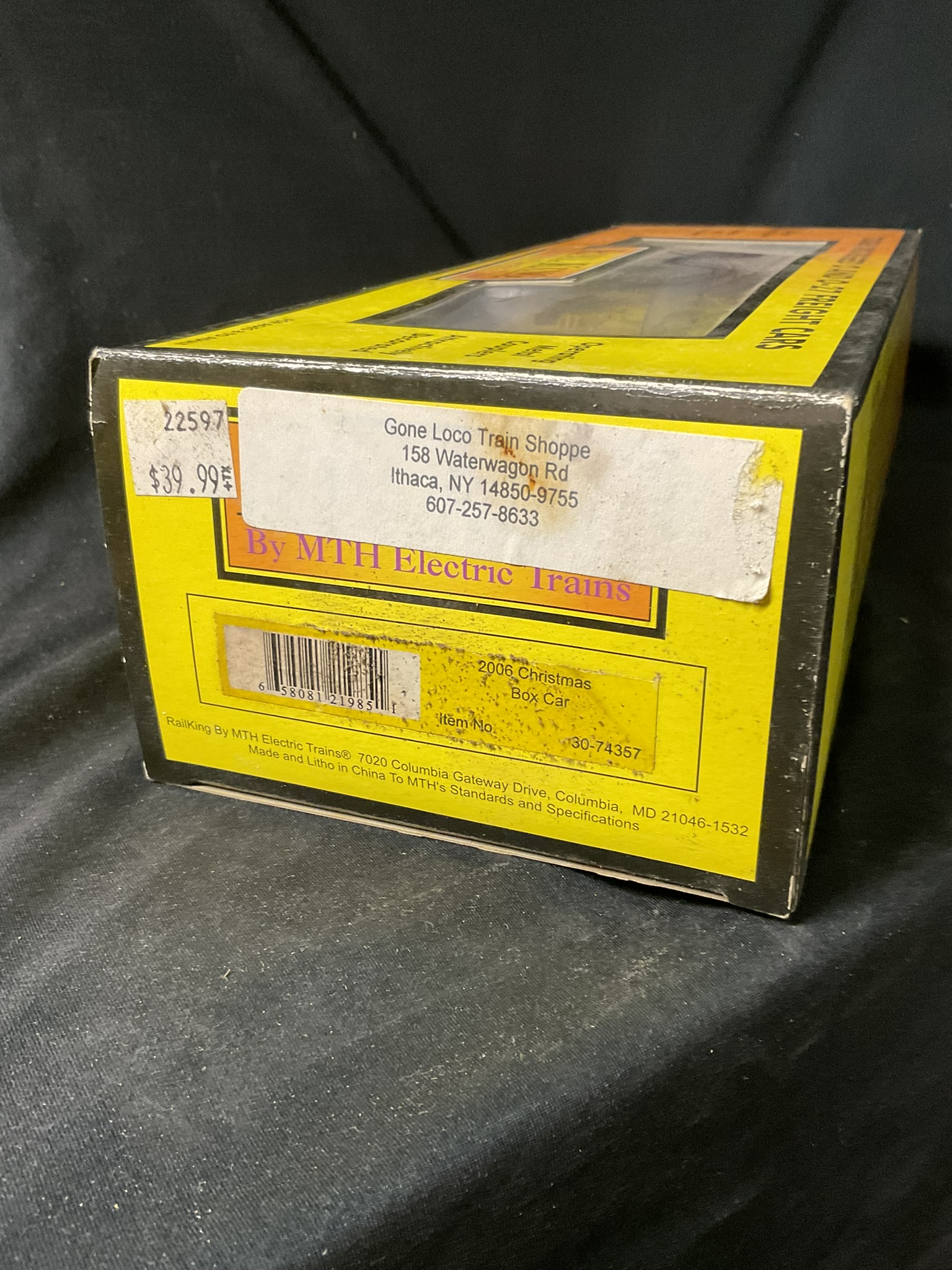 MTH Rail King 30-74357 2006 Christmas Box Car