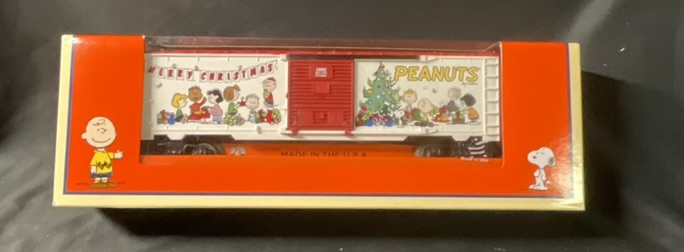 Lionel O-Gauge Peanuts Christmas Boxcar Model 6-15097 with Original Box