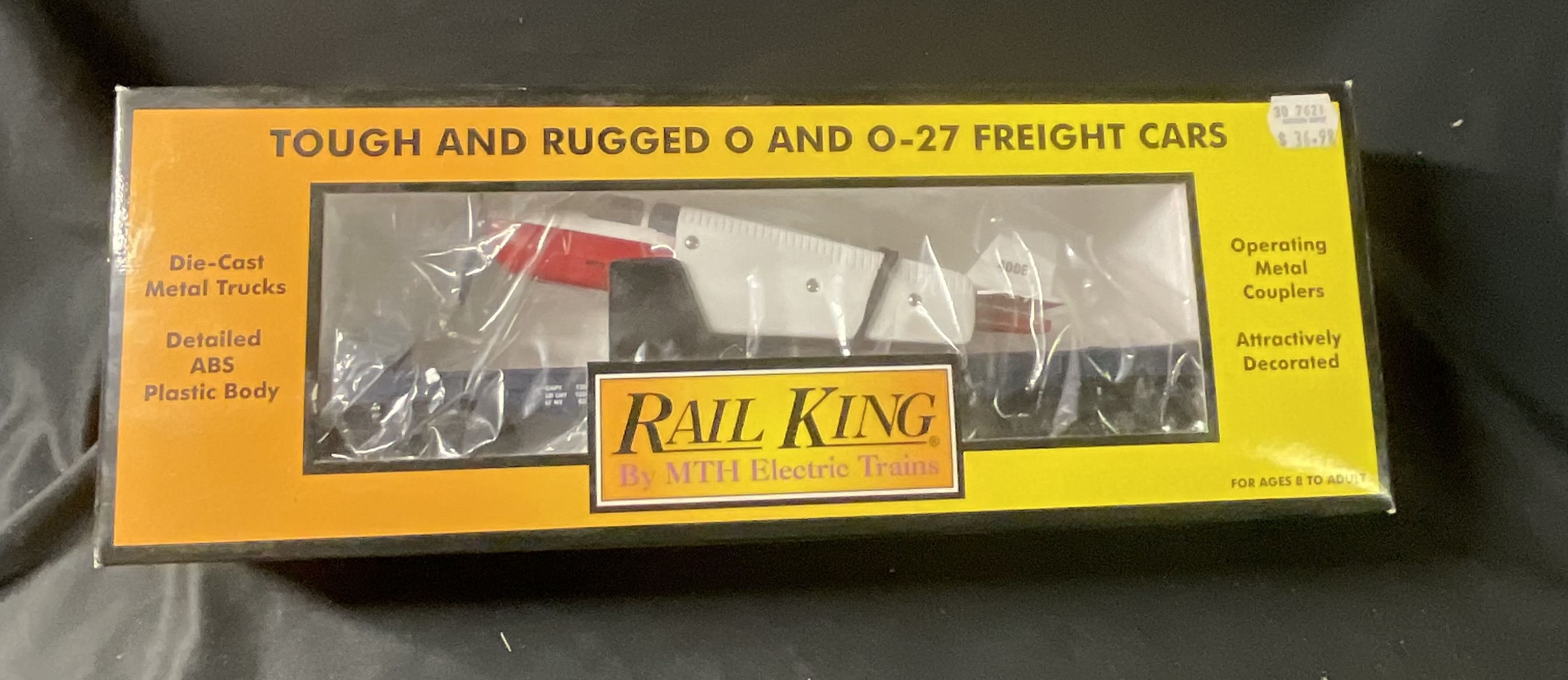 MTH RailKing O-Gauge MTH Transportation Co. Flat Car with Airplane Load 30-7621
