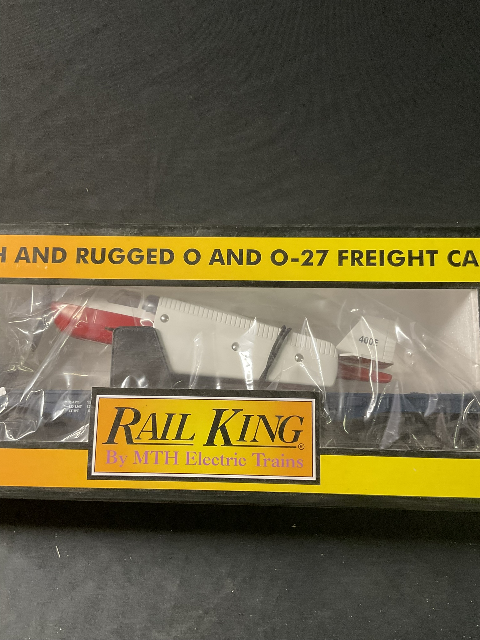 MTH RailKing O-Gauge MTH Transportation Co. Flat Car with Airplane Load 30-7621