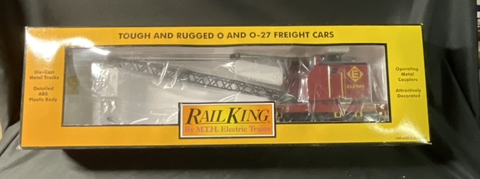 RailKing by MTH Erie Lackawanna American Crane Car 30-79129