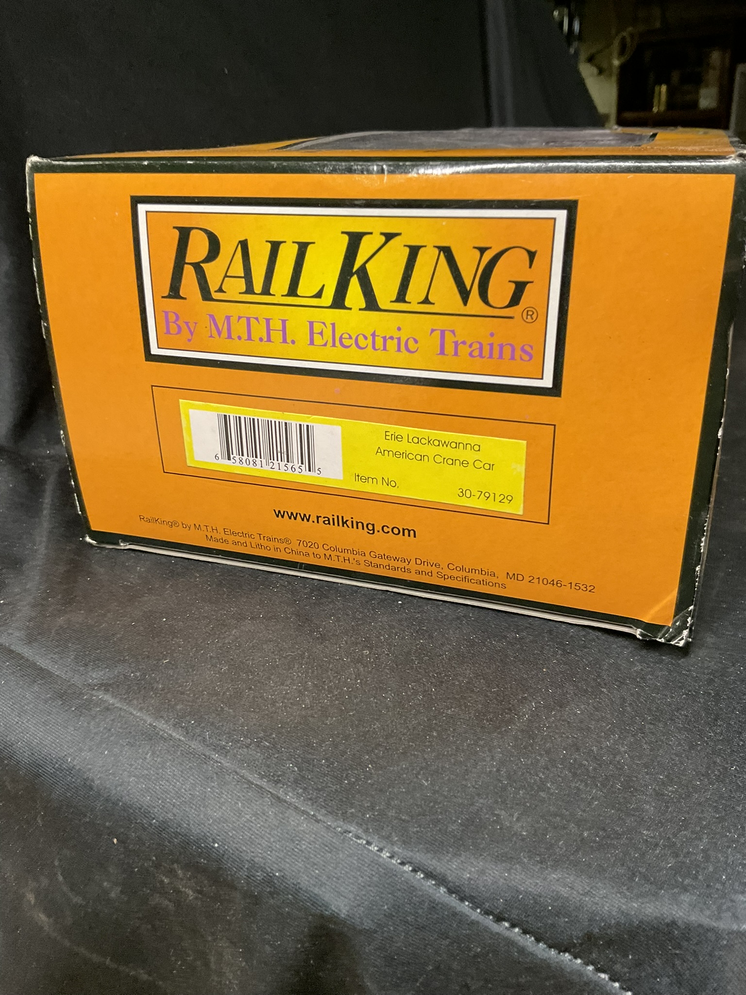 RailKing by MTH Erie Lackawanna American Crane Car 30-79129