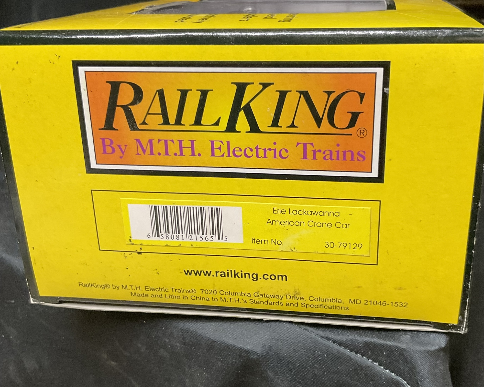 RailKing by MTH Erie Lackawanna American Crane Car 30-79129