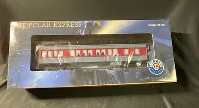 Lionel O Gauge The Polar Express Passenger Car with Disappearing Hobo 6-35130. A Lionel O-gauge 
