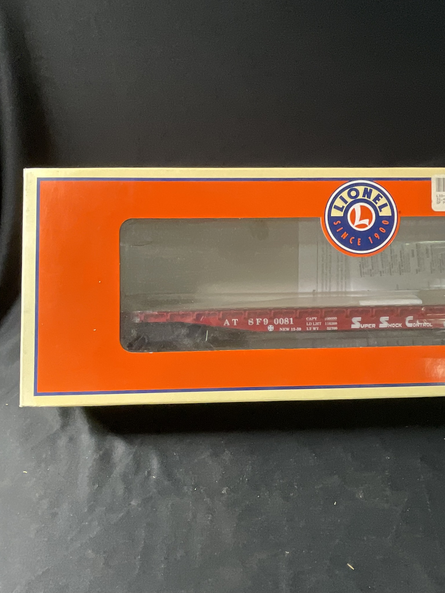 Lionel O-Gauge Santa Fe PS-4 Flatcar 6-17574 in Original Box