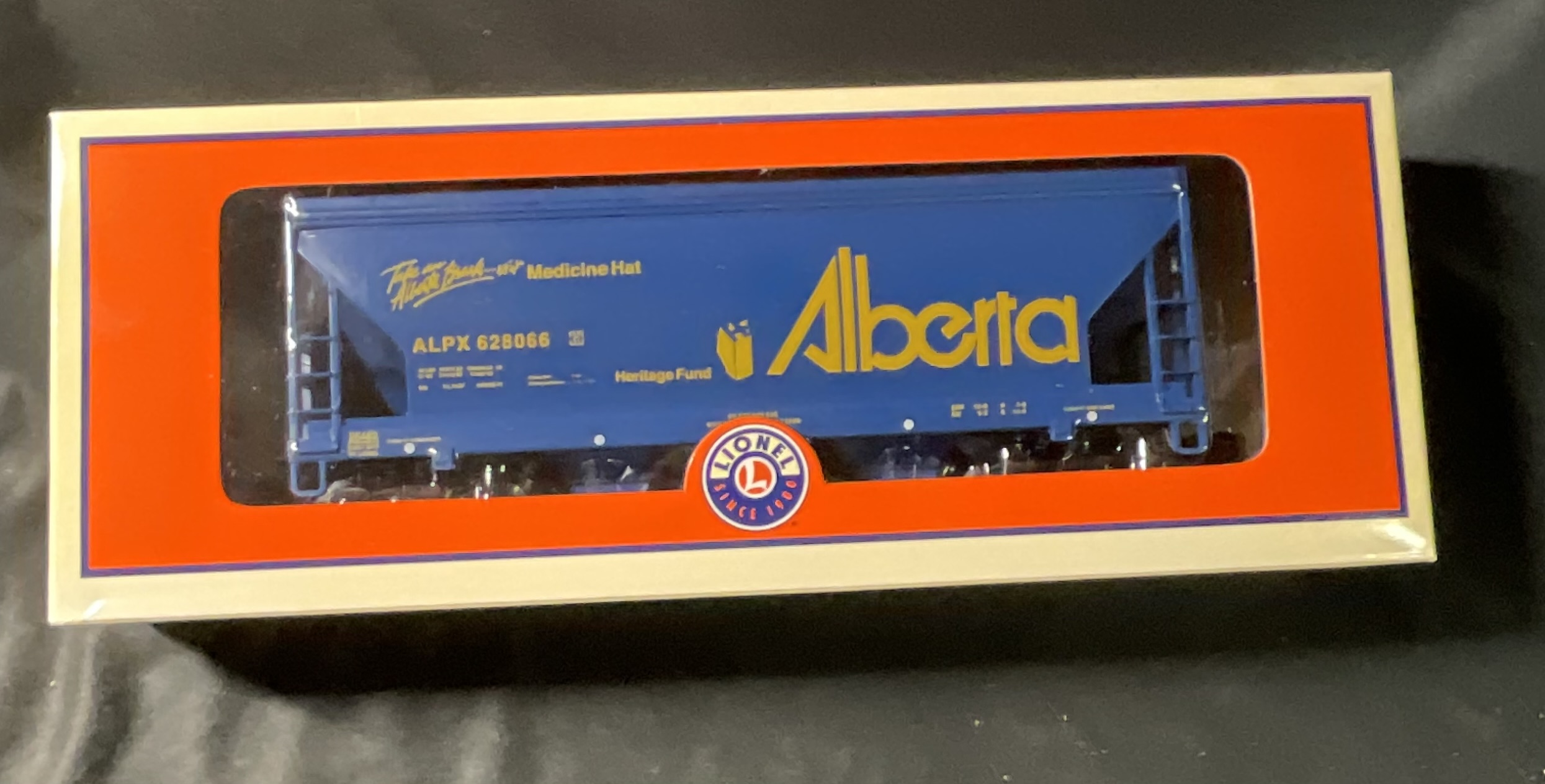 Lionel O Gauge ACF 2-Bay Hopper Alberta Heritage Fund 6-26482