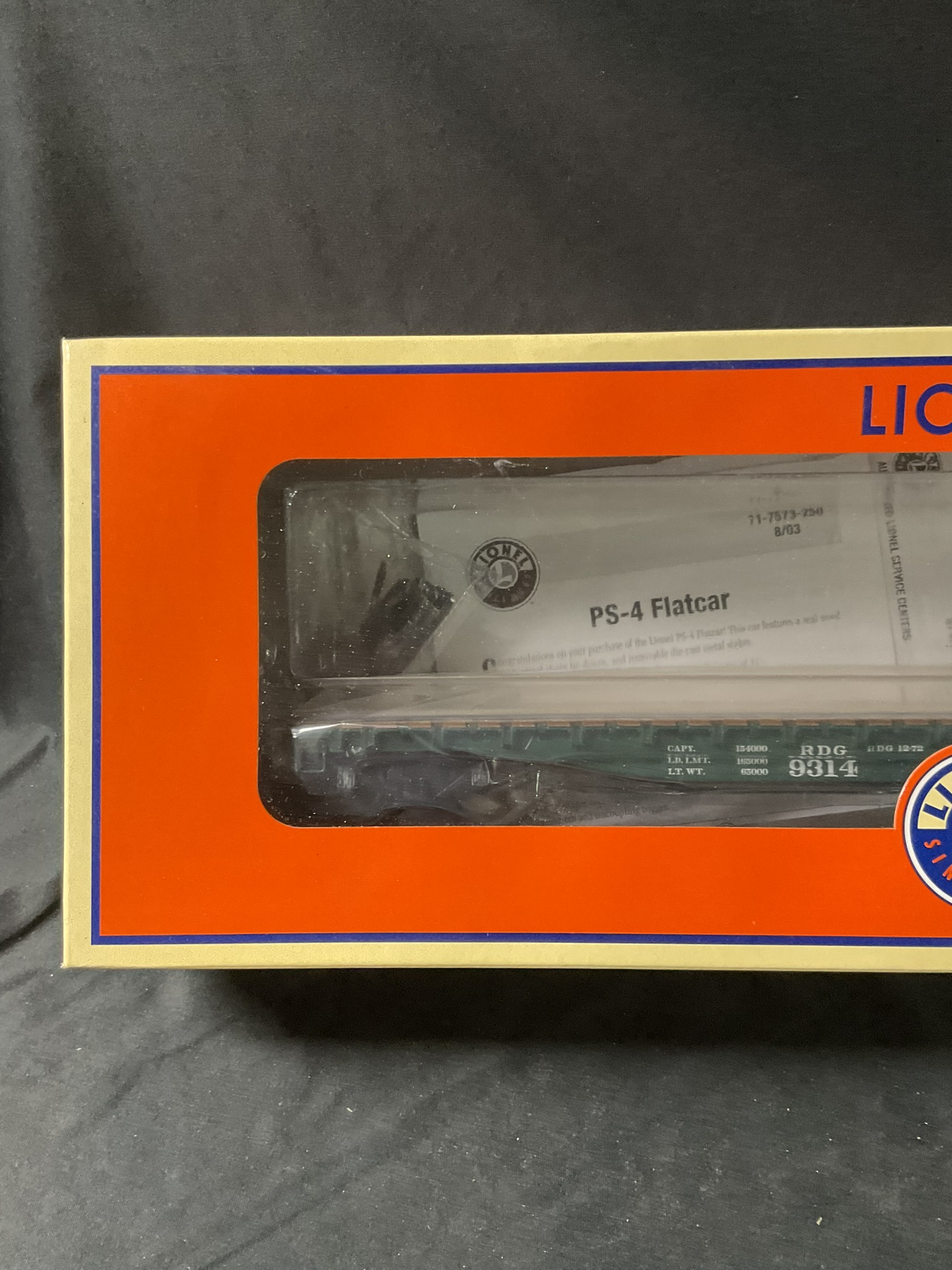 Lionel 6-27512 O Gauge Reading PS-4 Flatcar with Original Box