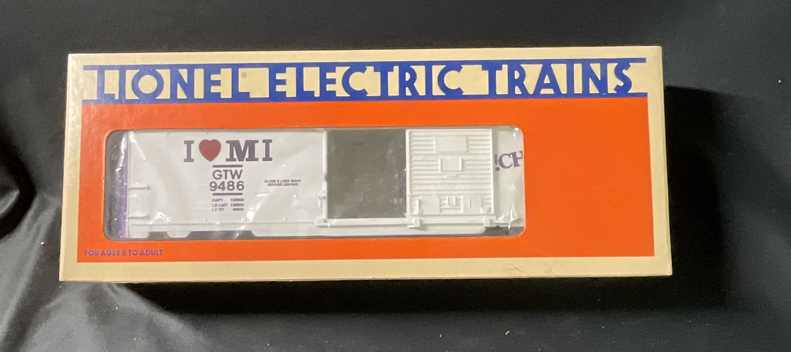 Lionel O Gauge I Love Michigan Boxcar 6-9486 in Original Box