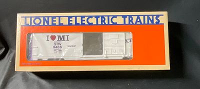 Lionel O Gauge I Love Michigan Boxcar 6-9486 in Original Box. This is a Lionel O-gauge model 