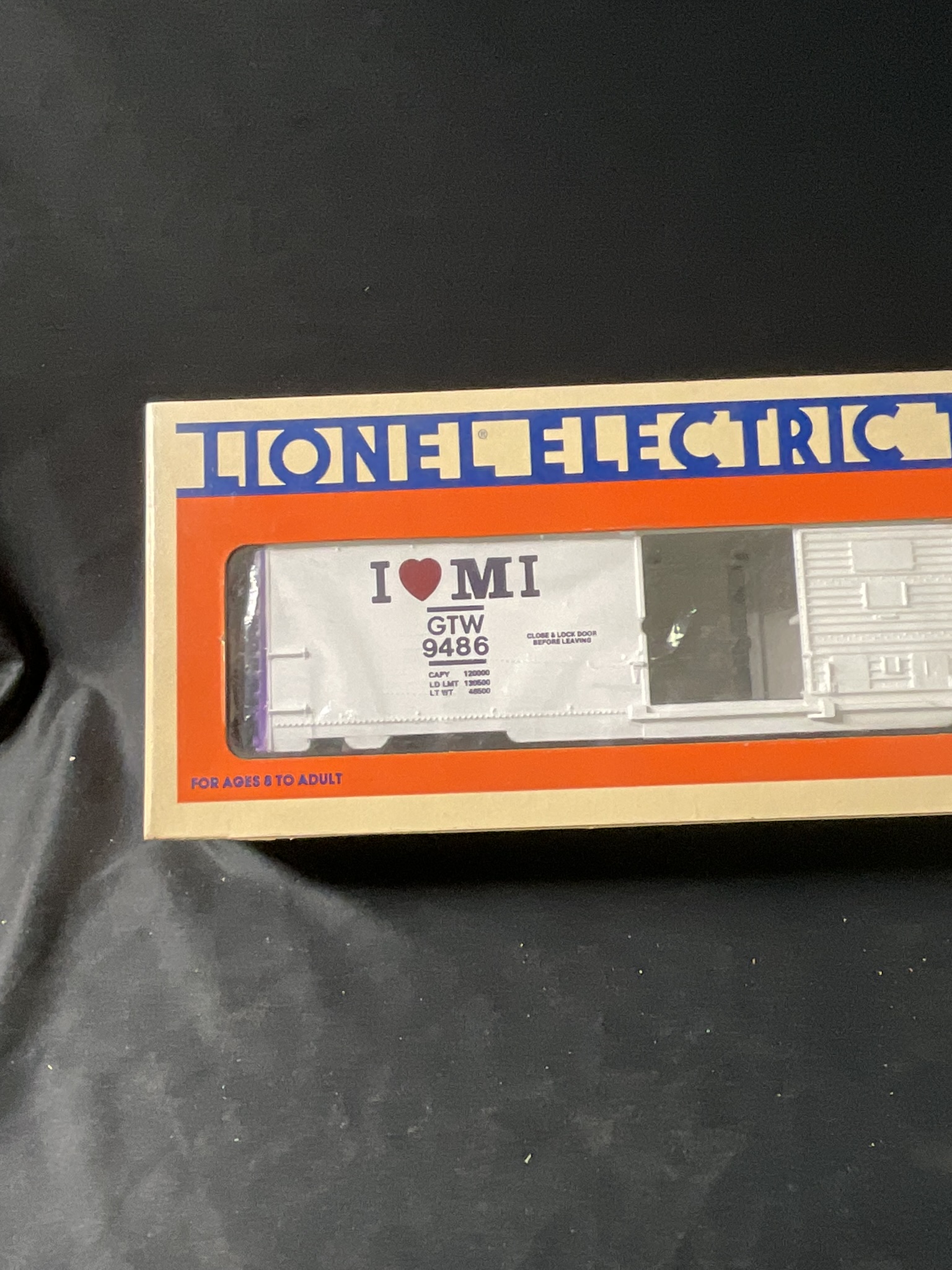 Lionel O Gauge I Love Michigan Boxcar 6-9486 in Original Box