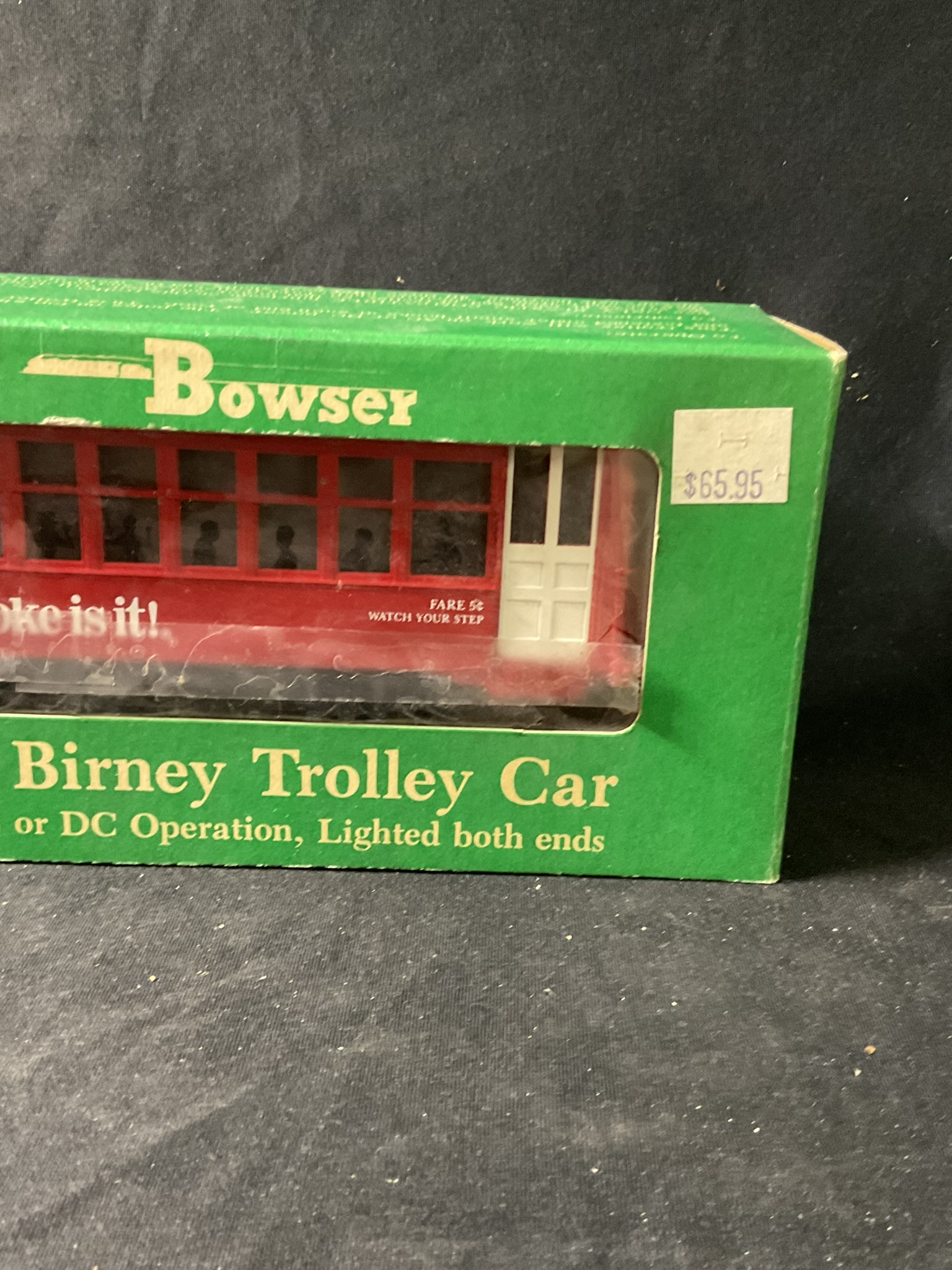 Bowser O-27 Birney Trolley Car with Coca-Cola Advertising