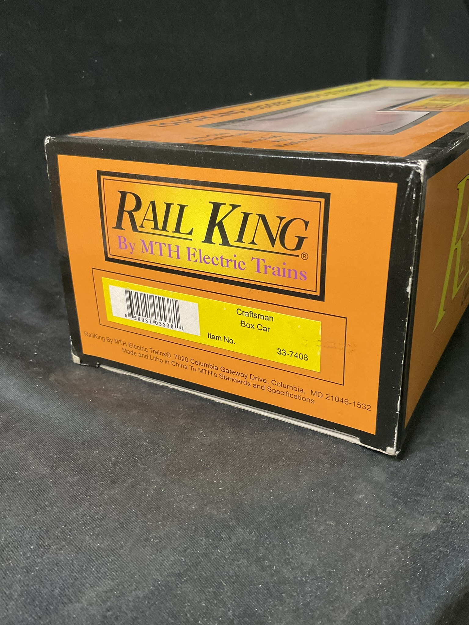 RailKing by MTH Electric Trains O Gauge Craftsman Box Car Item No. 33-7408