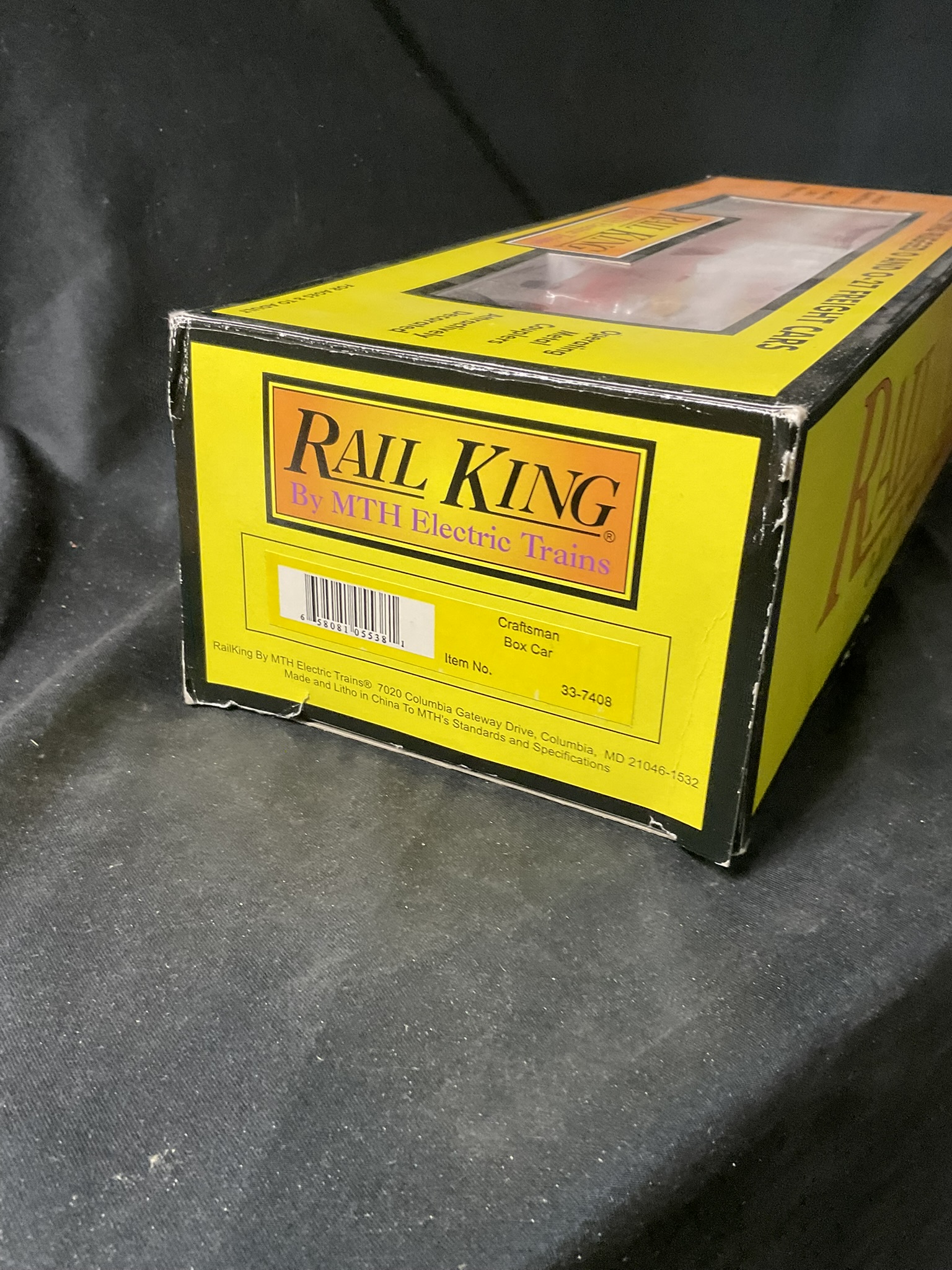 RailKing by MTH Electric Trains O Gauge Craftsman Box Car Item No. 33-7408