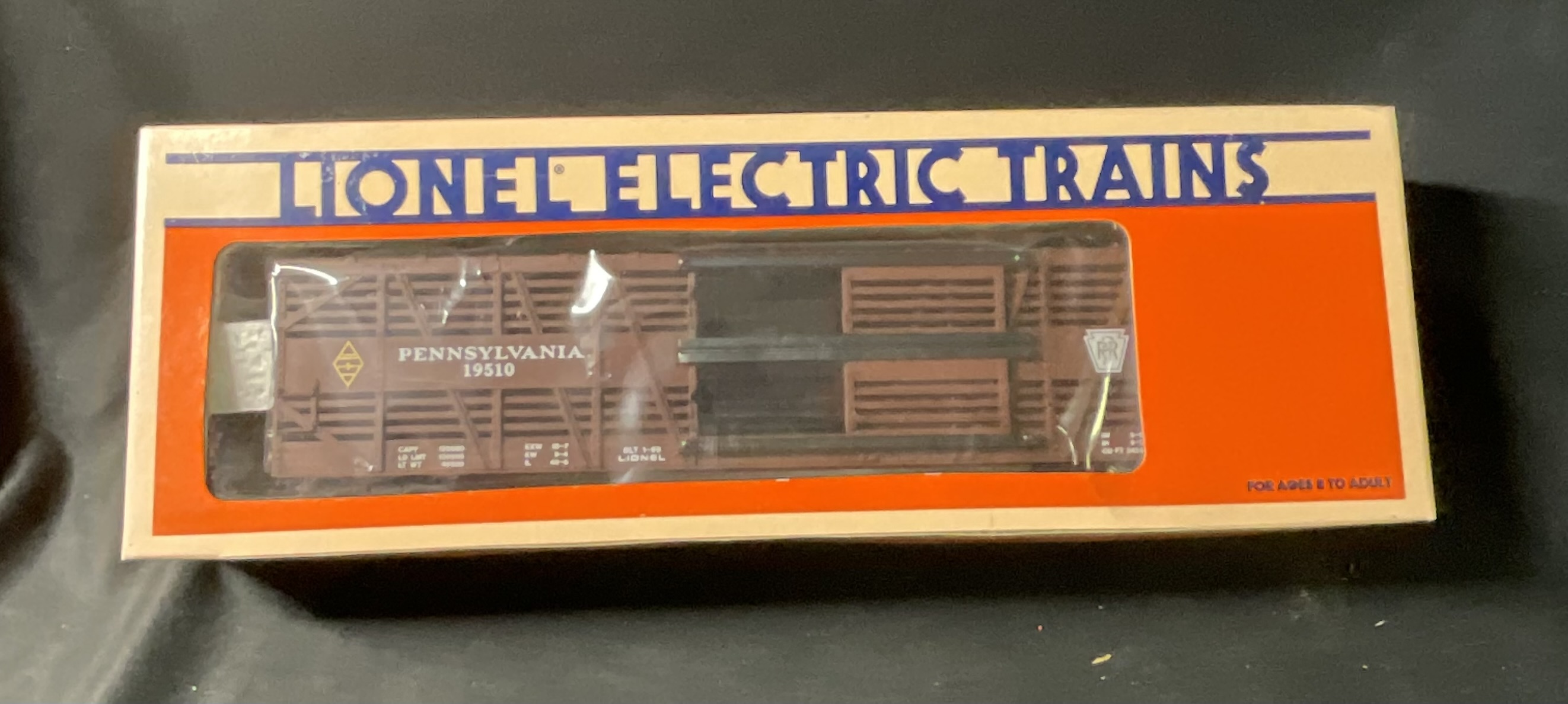 Lionel O Gauge Pennsylvania Stock Car No. 6-19510 in Original Box
