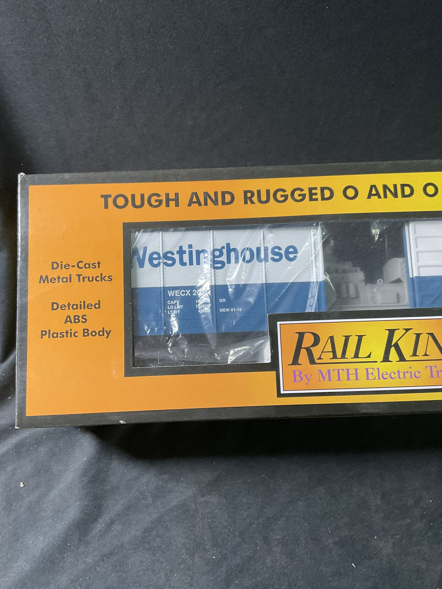 MTH RailKing Westinghouse Rounded Roof Box Car with Generator 30-74802