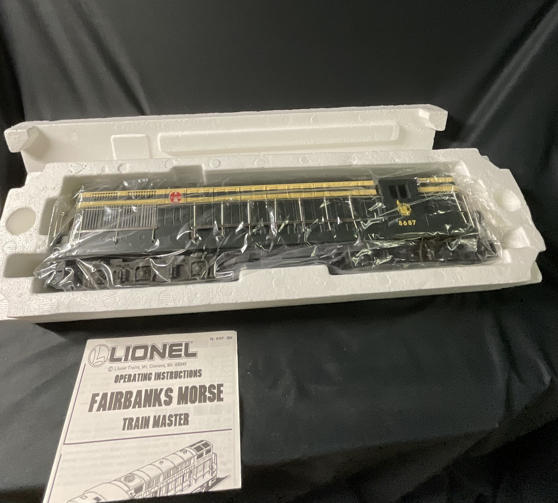 Lionel 6-8687 Jersey Central Fairbanks Morse Train Master Diesel Locomotive O-Gauge