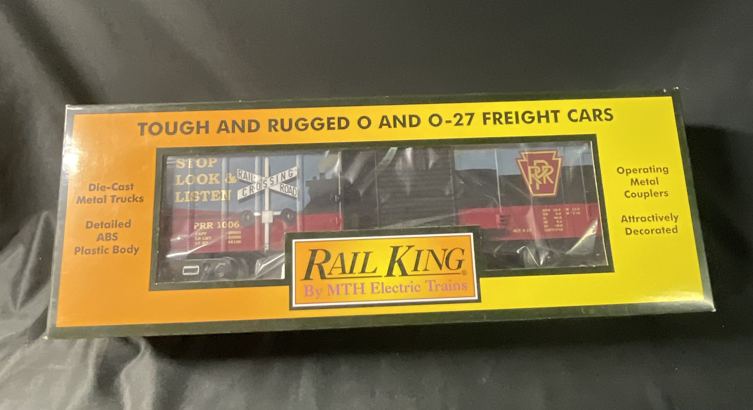 MTH RailKing Pennsylvania Railroad Box Car with Blinking LEDs Item Number 30-74828