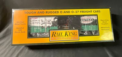 MTH RailKing New York Central Box Car with Blinking LEDs 30-74827. MTH Electric Trains RailKing 
