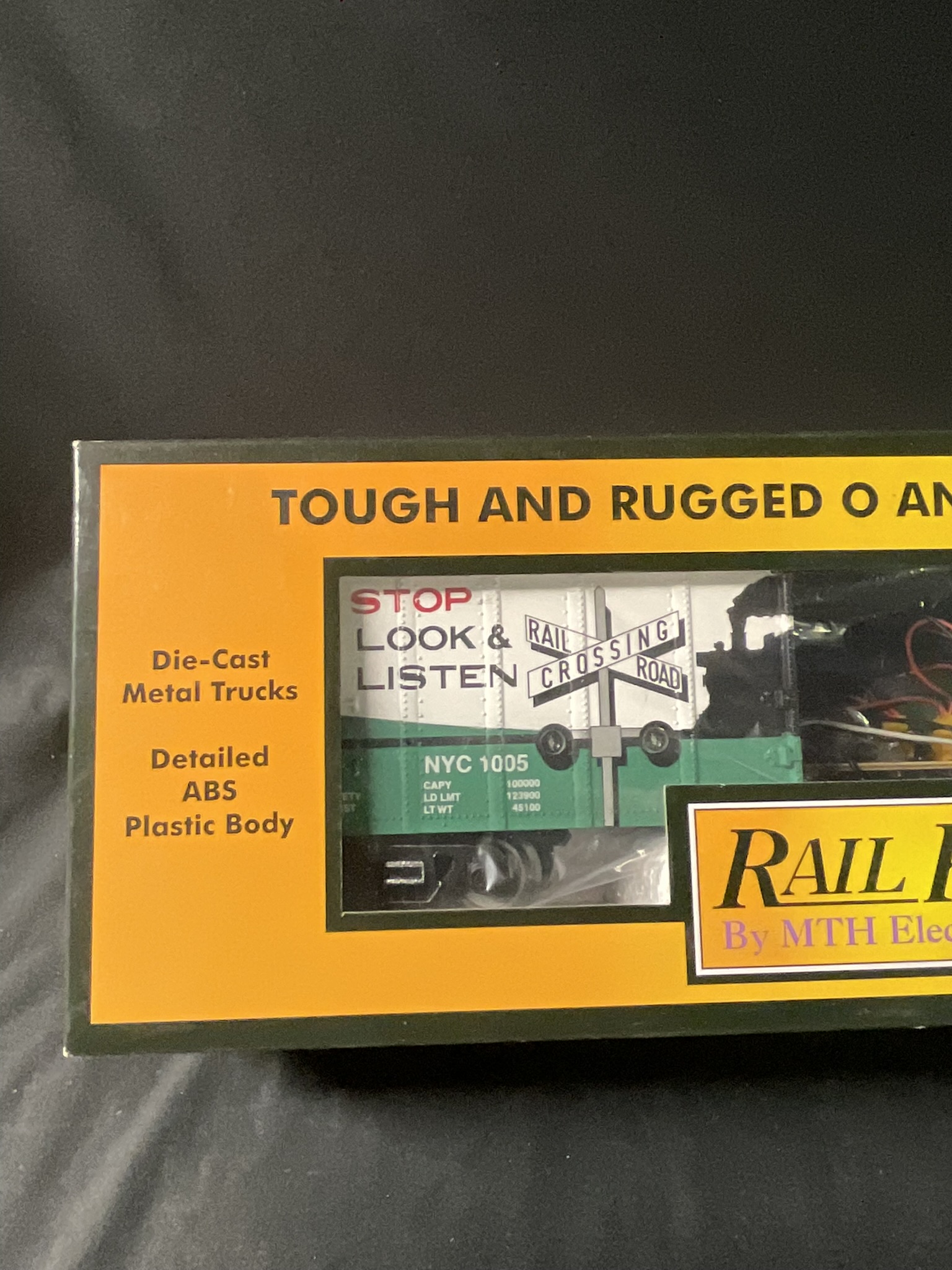 MTH RailKing New York Central Box Car with Blinking LEDs 30-74827