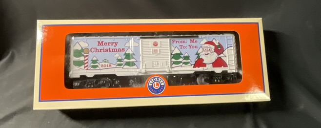 Lionel O Gauge 6-84747 2018 Christmas Boxcar