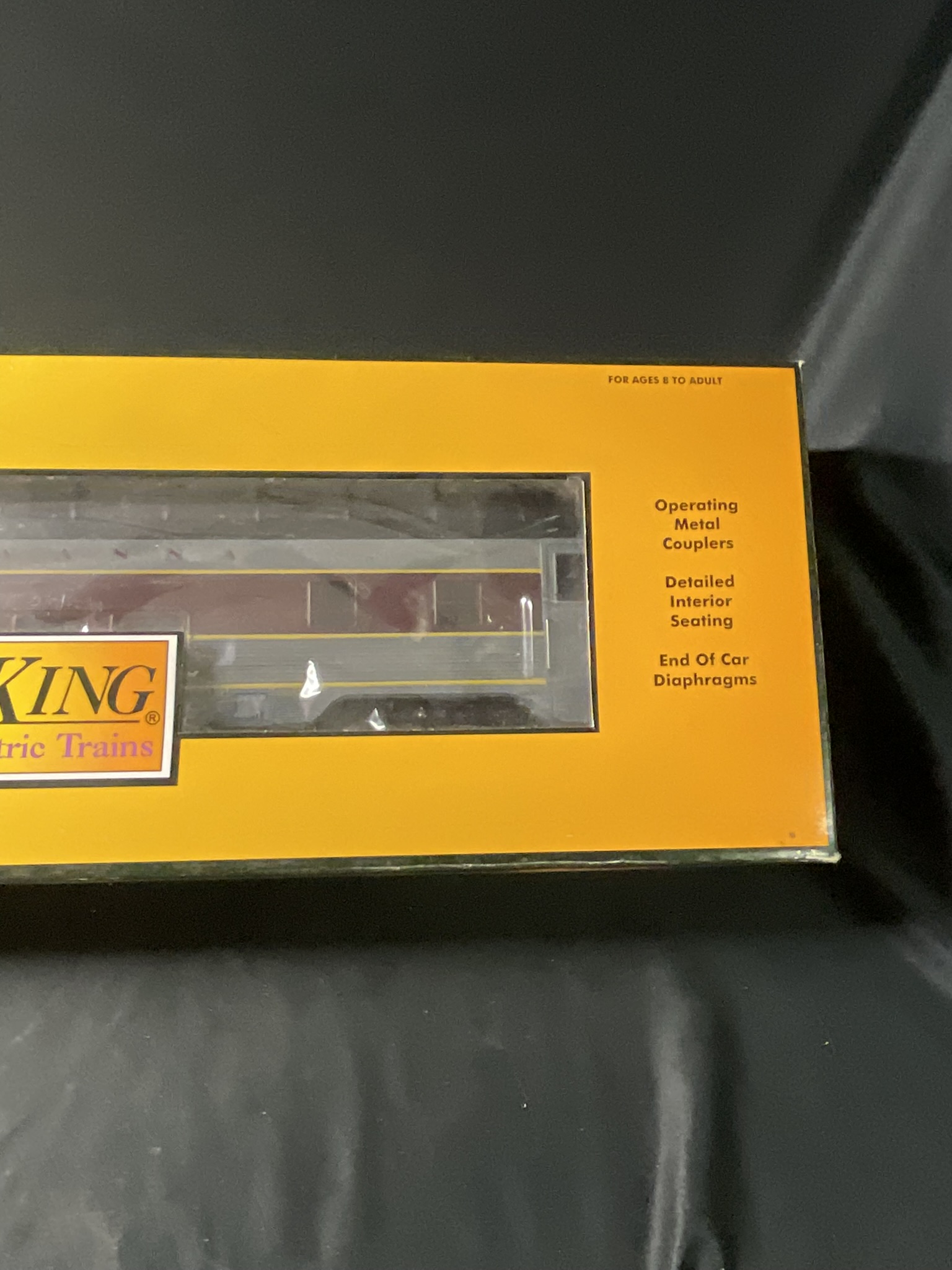 M.T.H. Electric Trains Rail King O-Gauge Lackawanna 60-Foot Streamlined Full-Length Vista Dome Car 30-67153