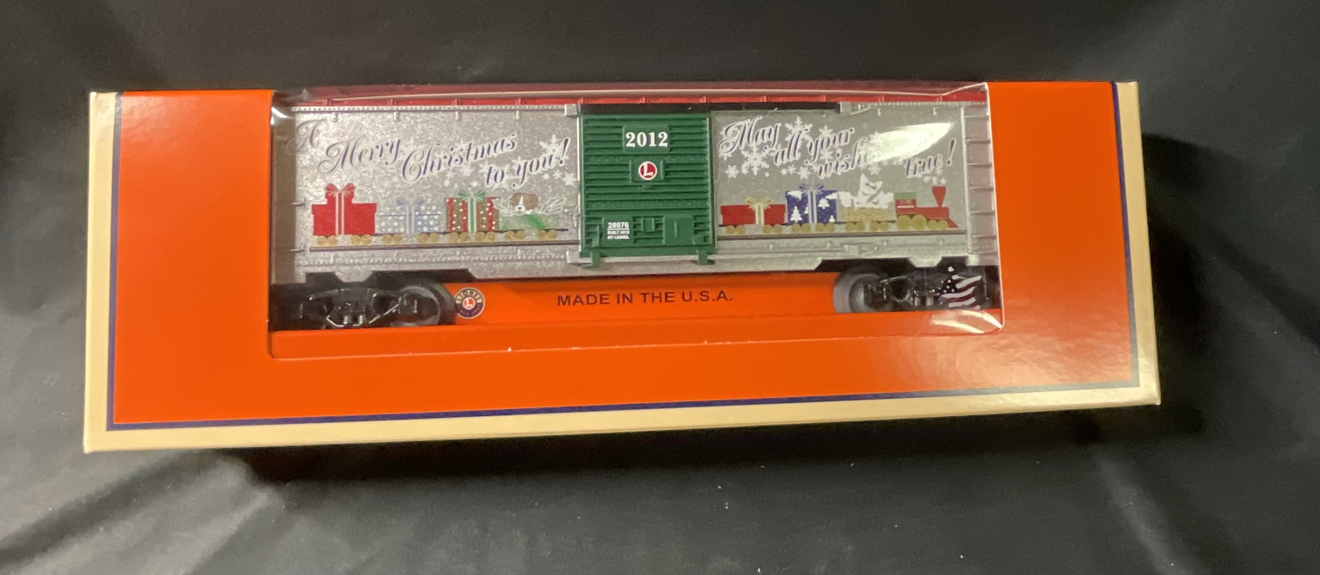Lionel 6-29976 2012 O Gauge Christmas Boxcar in Original Box