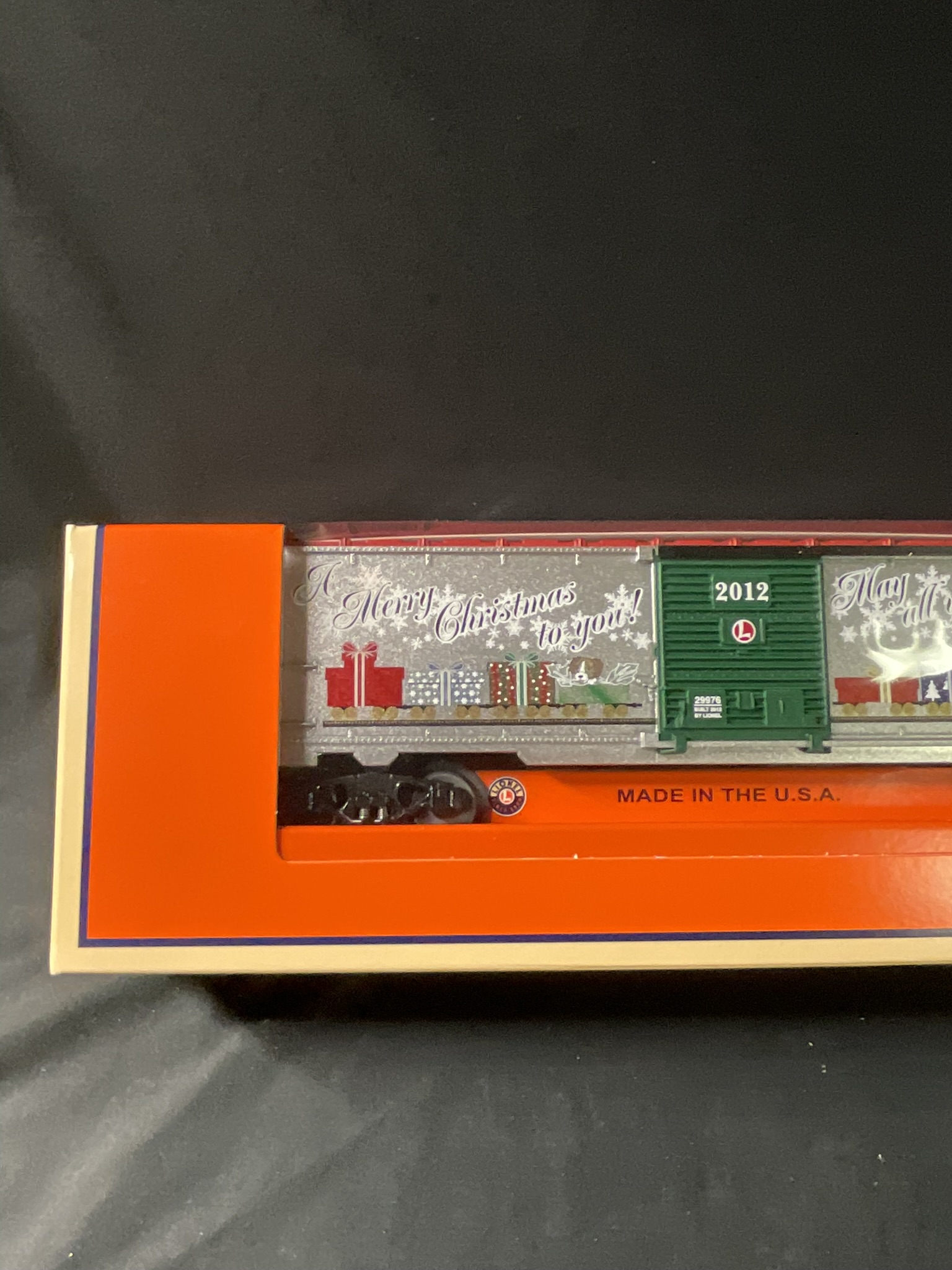 Lionel 6-29976 2012 O Gauge Christmas Boxcar in Original Box